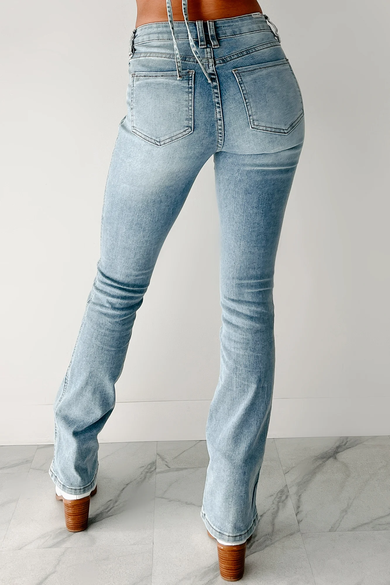 Morley High Rise Almost Famous Bootcut Jeans (Light) - Image 4