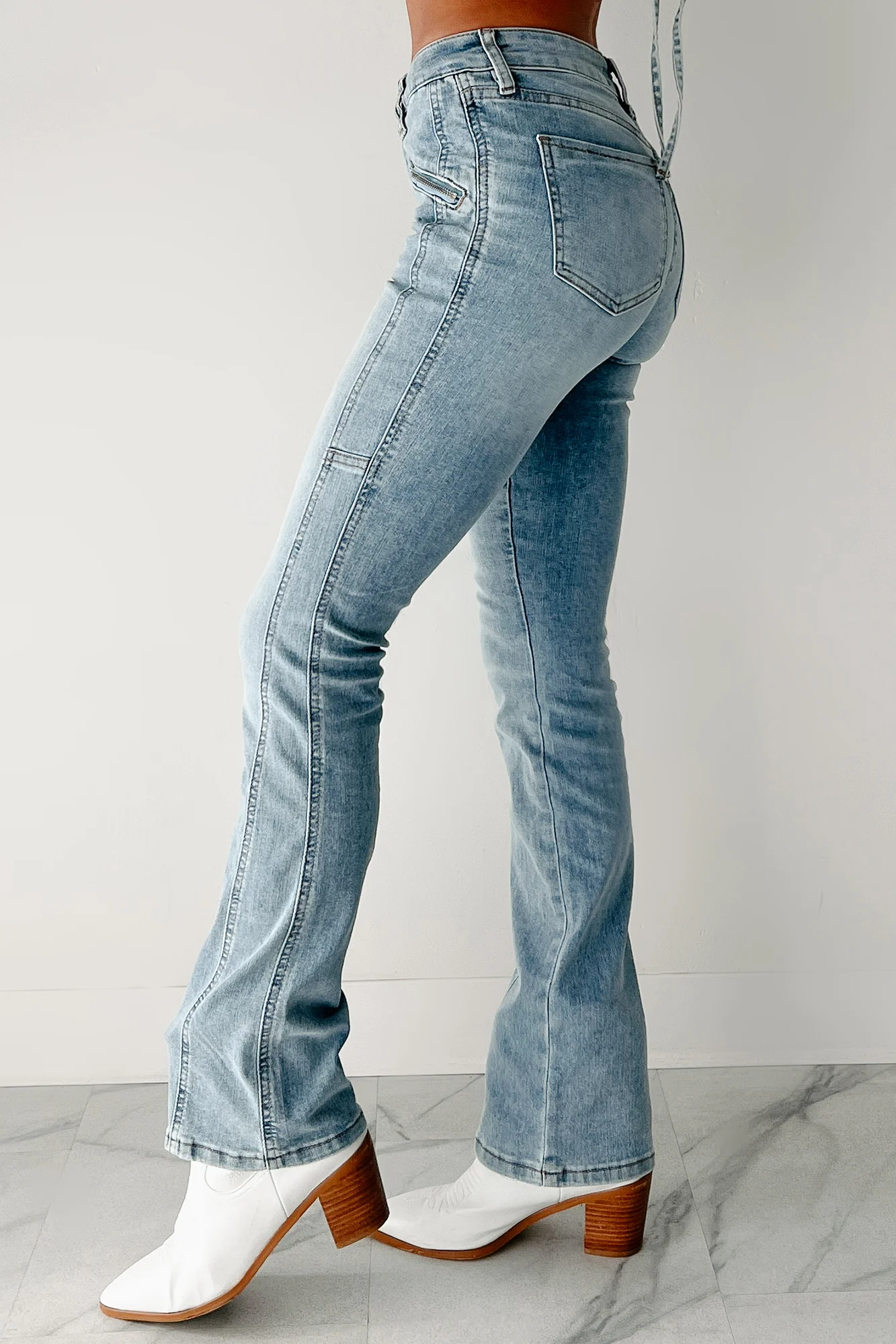 Morley High Rise Almost Famous Bootcut Jeans (Light) - Image 5