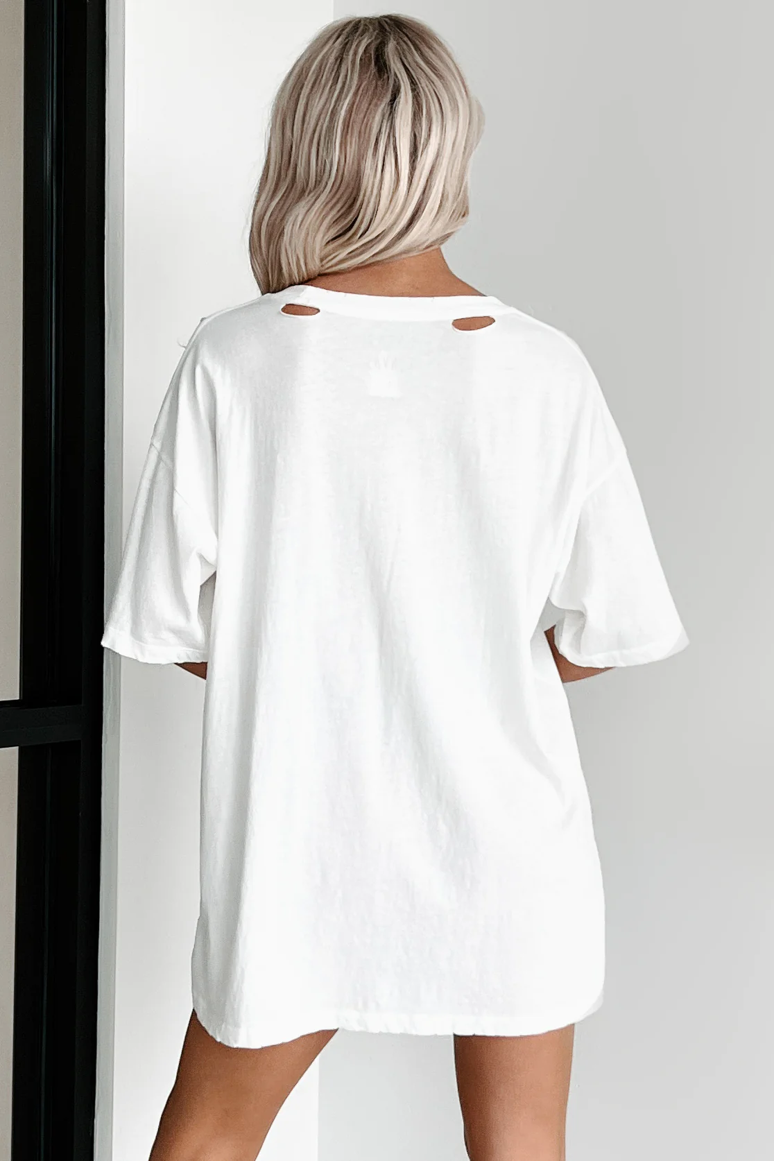 My Car Crush Oversized Distressed Graphic Tee (Ivory) - Image 4