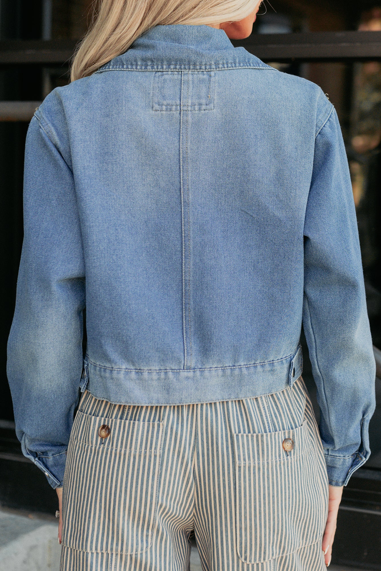 Open Days Denim Cargo Jacket (Medium) - Image 4