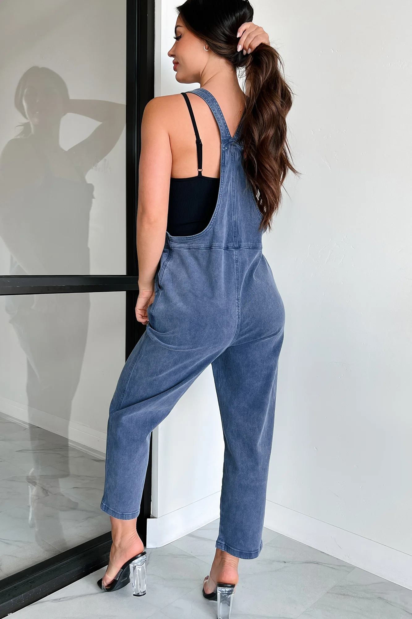 Osmond Knotted Strap Zenana Overalls (Blackberry) - Image 4