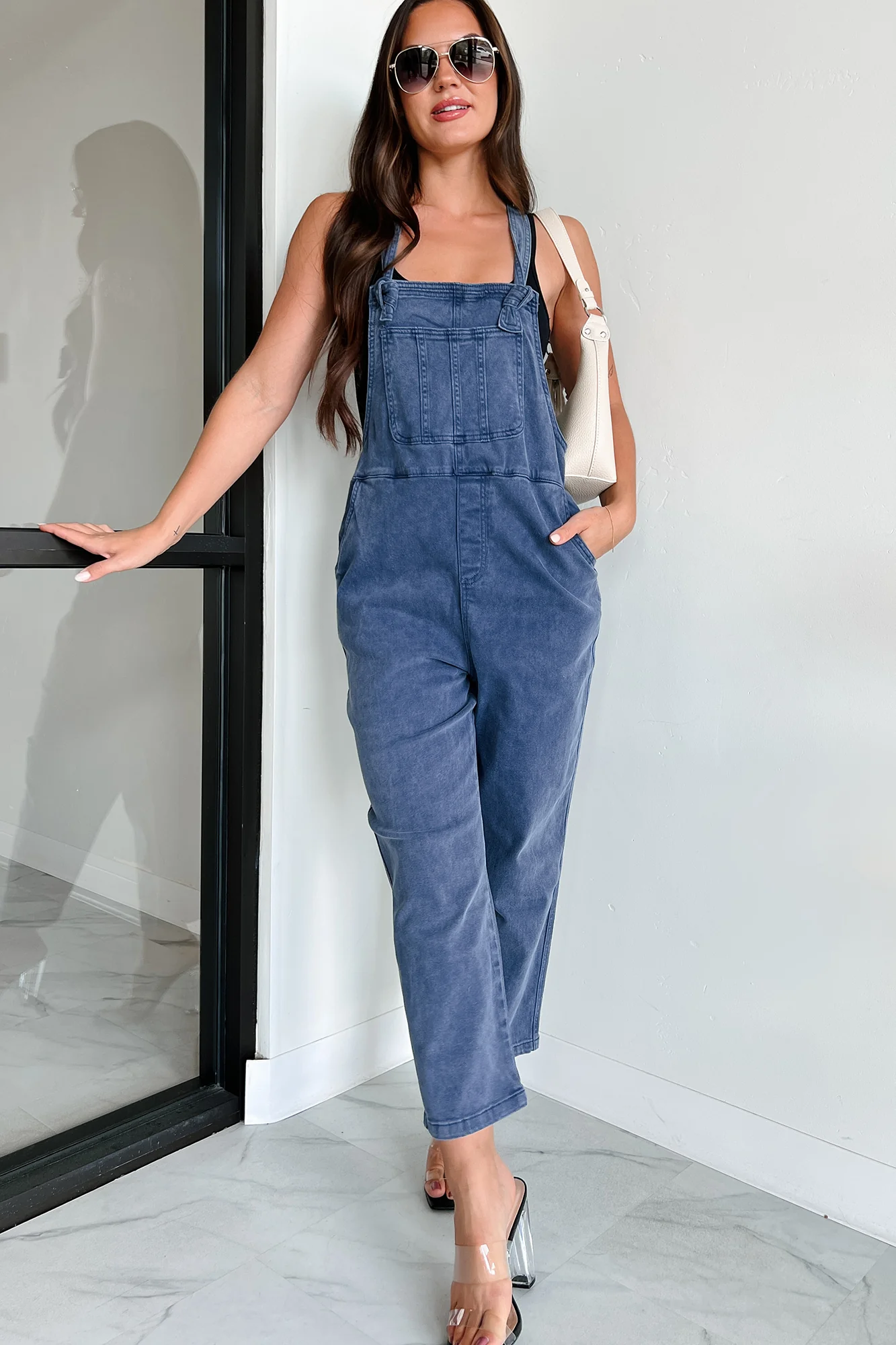 Osmond Knotted Strap Zenana Overalls (Blackberry) - Image 7