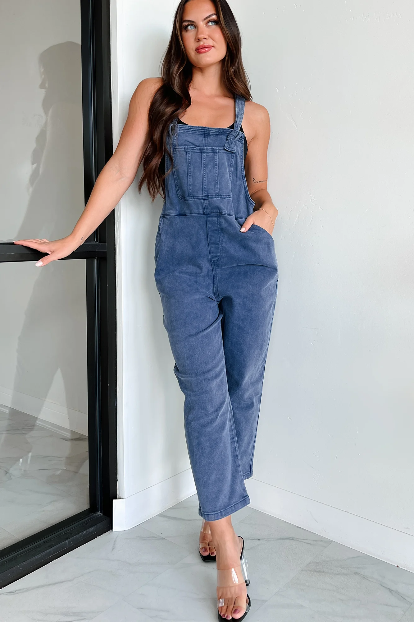 Osmond Knotted Strap Zenana Overalls (Blackberry) - Image 8