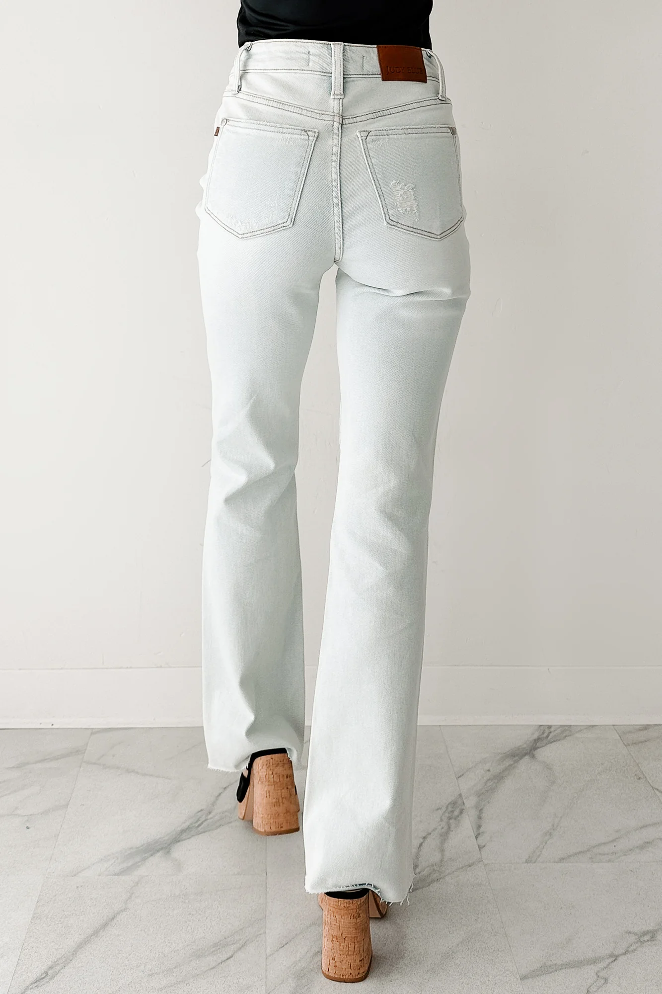 Paul Distressed Judy Blue Straight Leg Jeans (Light) - Image 4