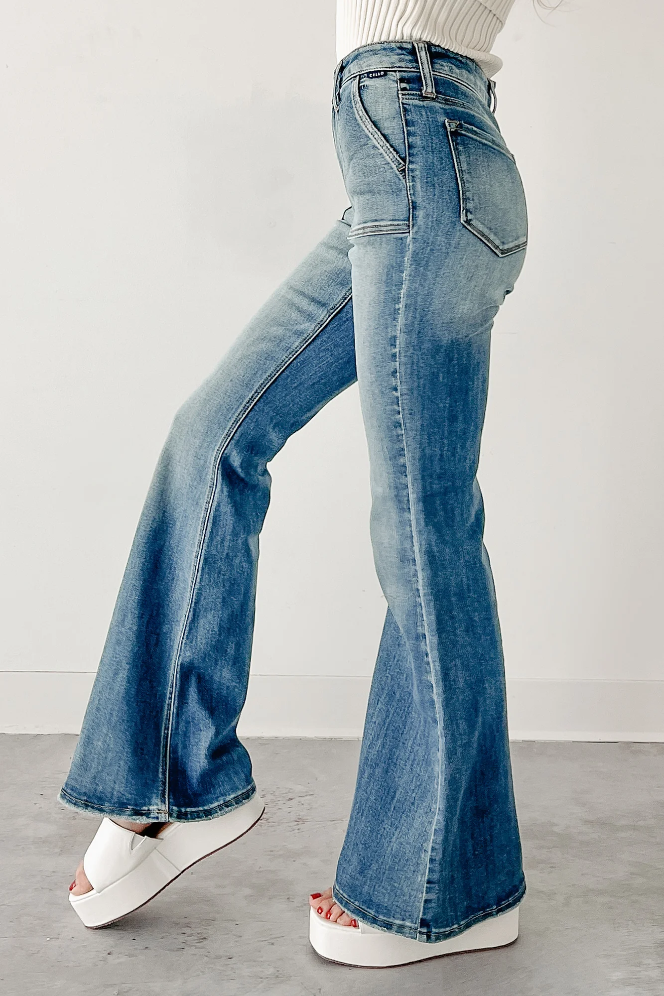 Phoenix High Rise Flare Cello Jeans (Medium) - Image 5