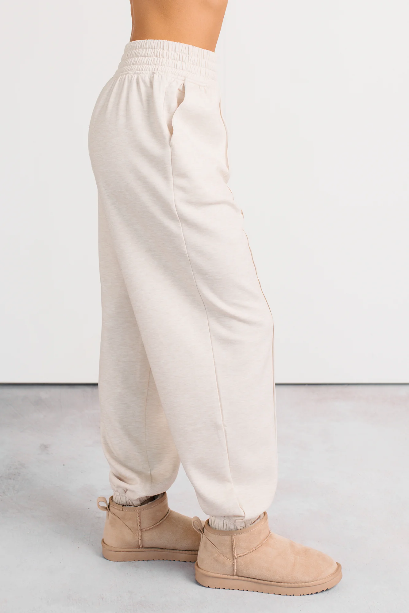 Play Like A Pro Jogger Style Sweatpants (H. Beige) - Image 4