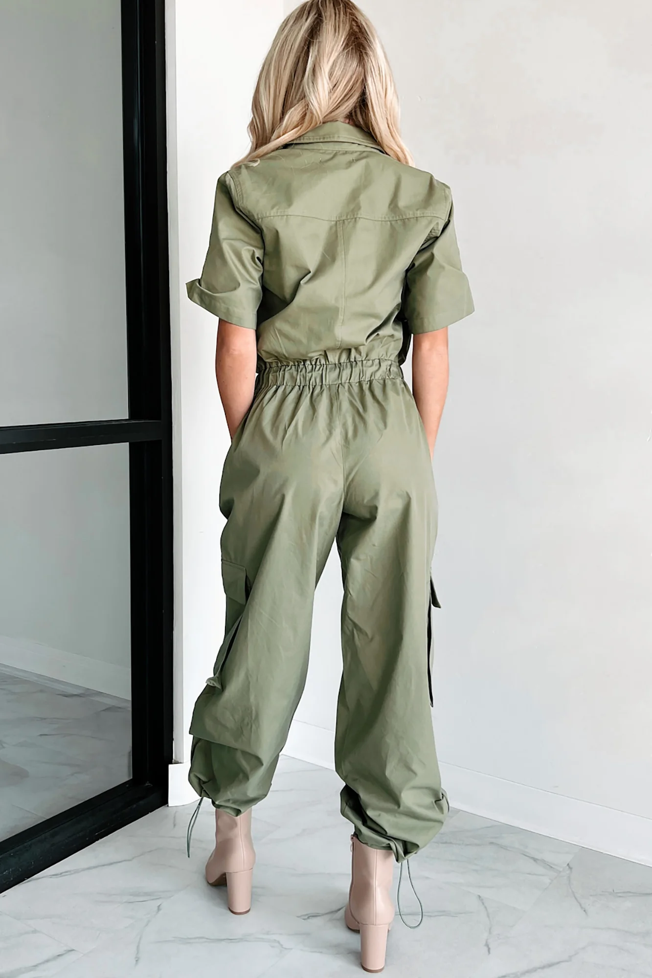 Problem Free Utility Jumpsuit (Olive) - Image 3