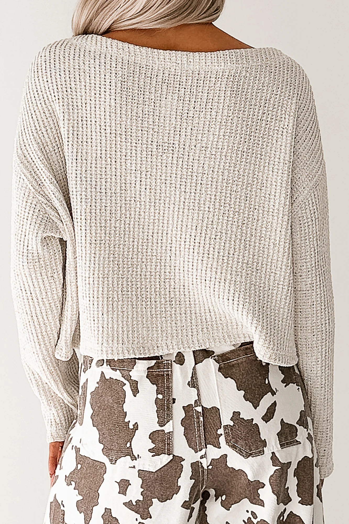 Quiet & Close Wide Neck Sweater (Natural) - Image 4