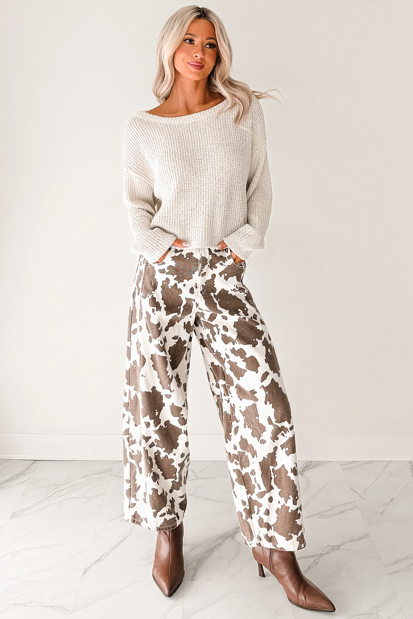 Quiet & Close Wide Neck Sweater (Natural) - Image 6