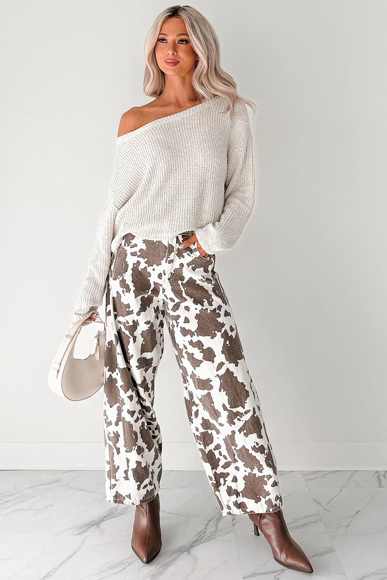 Quiet & Close Wide Neck Sweater (Natural) - Image 7