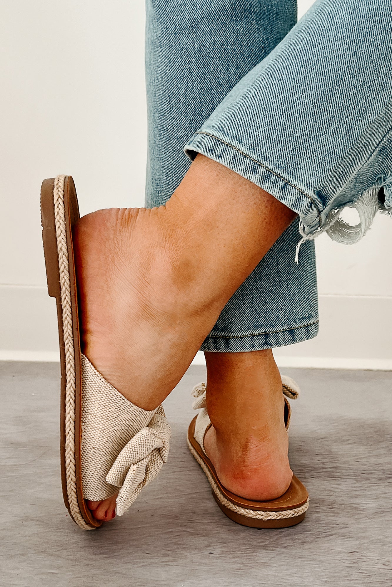Radiate Purpose Bow Strap Sandals (Beige) - Image 3