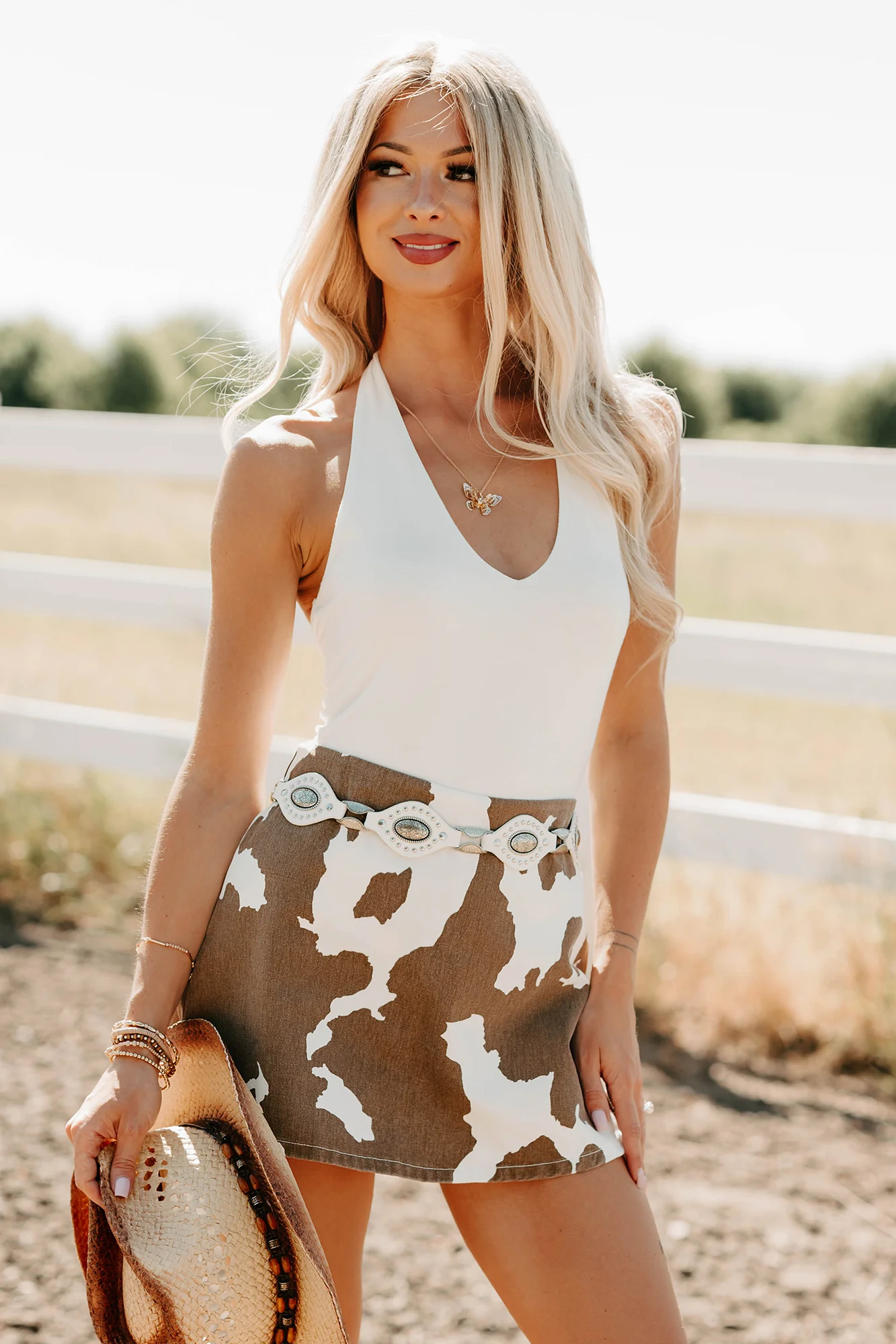 Raincheck Romance Halter Neck Bodysuit (Ivory) - Image 3
