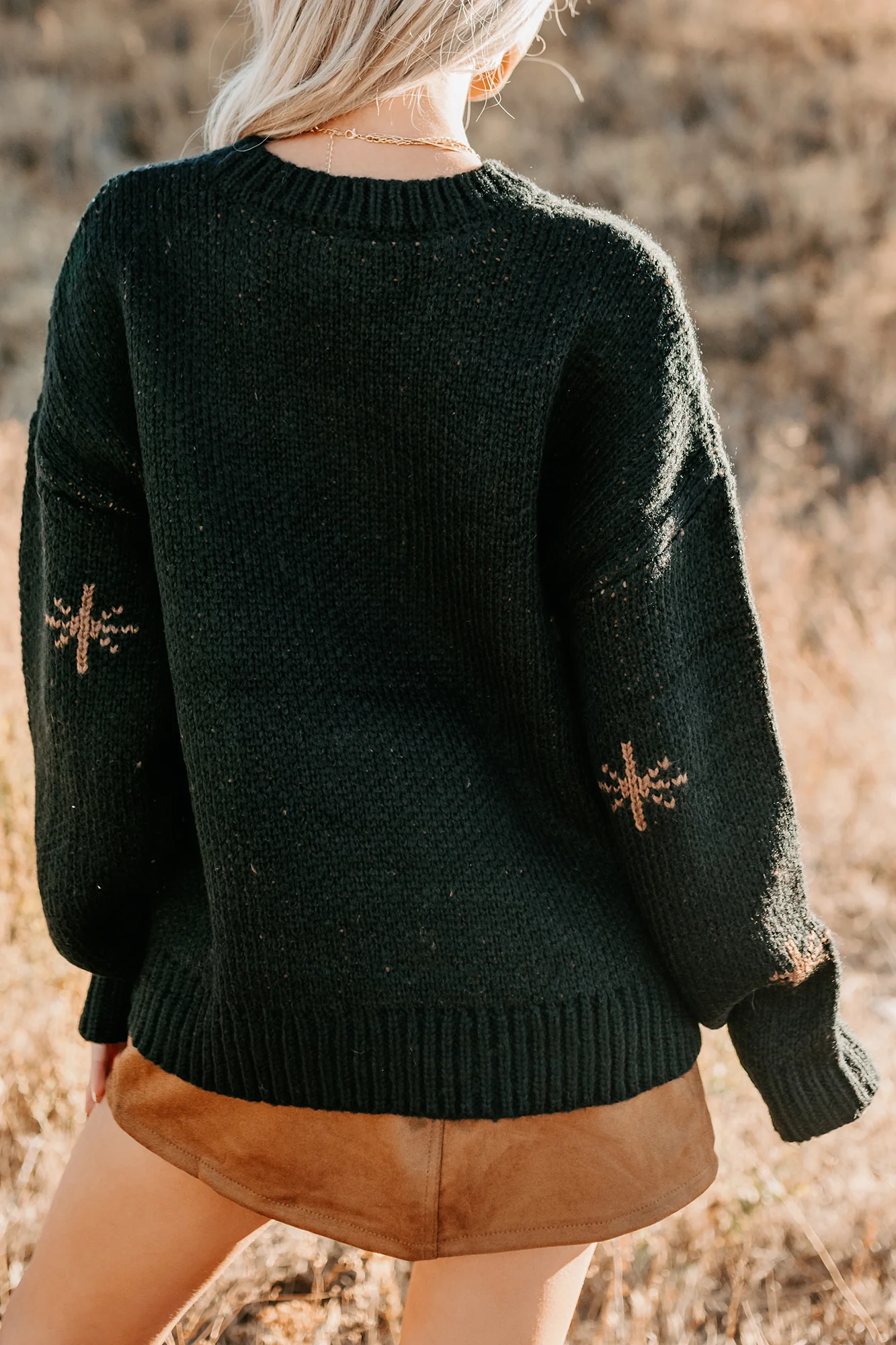 Raised On Rodeo Cowboy Boot Knit Sweater (Black) - Image 4