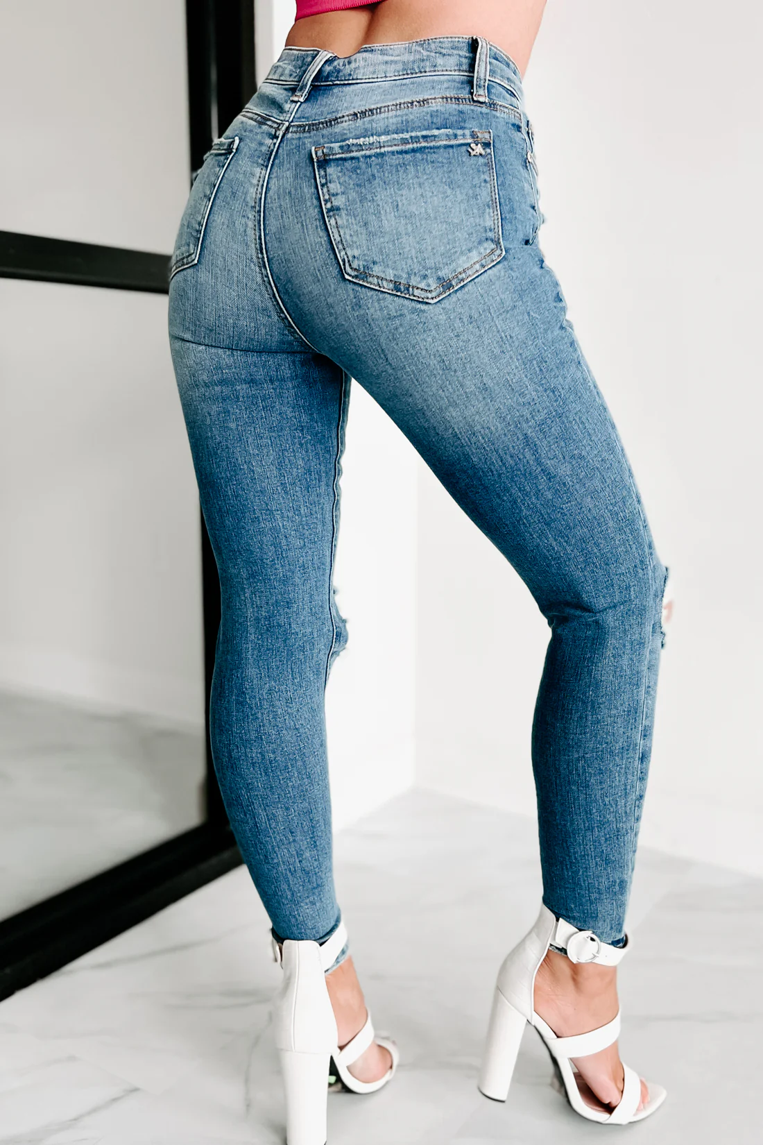 Rochester Dreams Mid Rise Special A Skinny Jeans (Medium Light) - Image 4