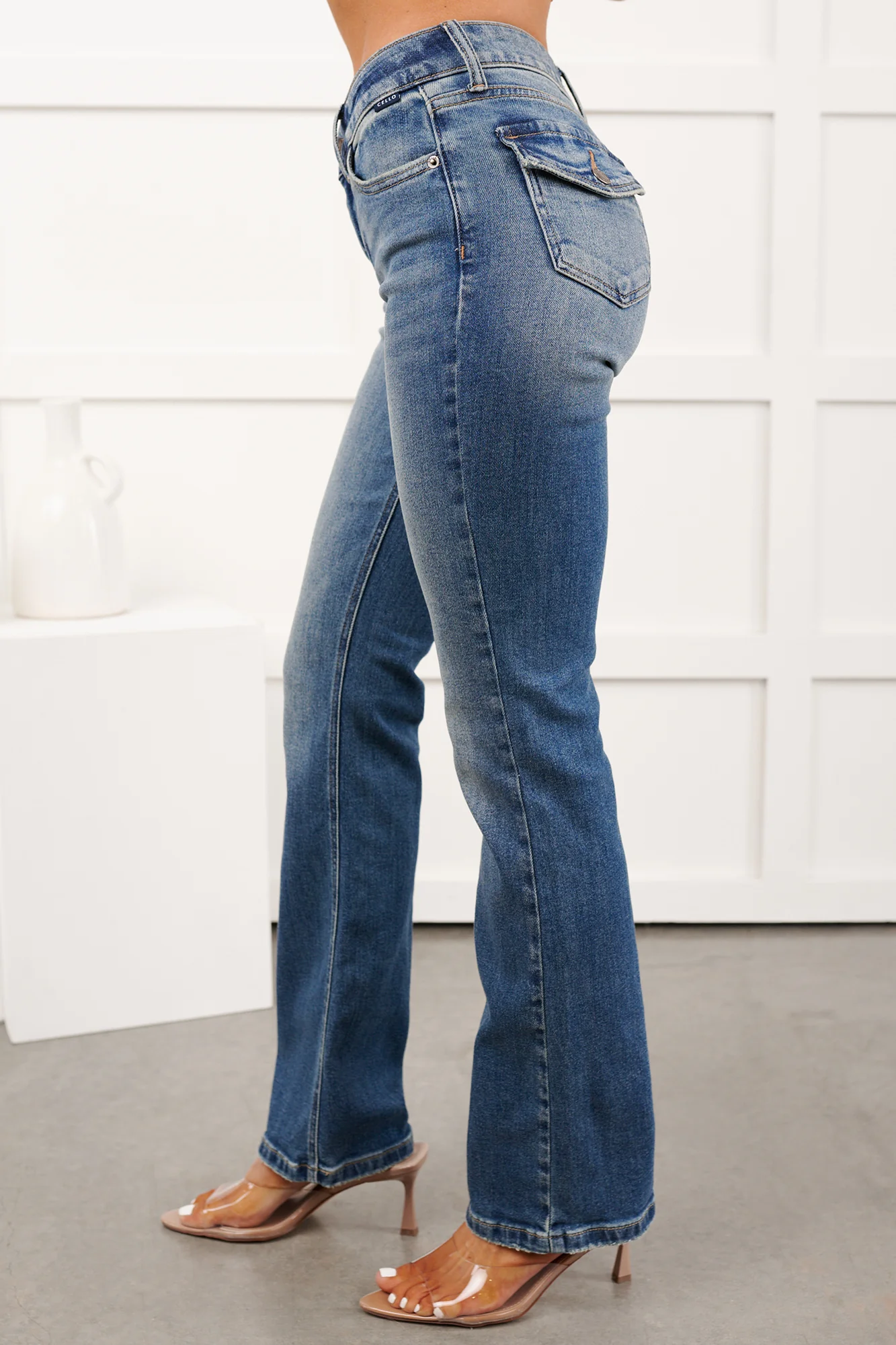 Roman Mid Rise Bootcut Cello Jeans (Medium) - Image 2