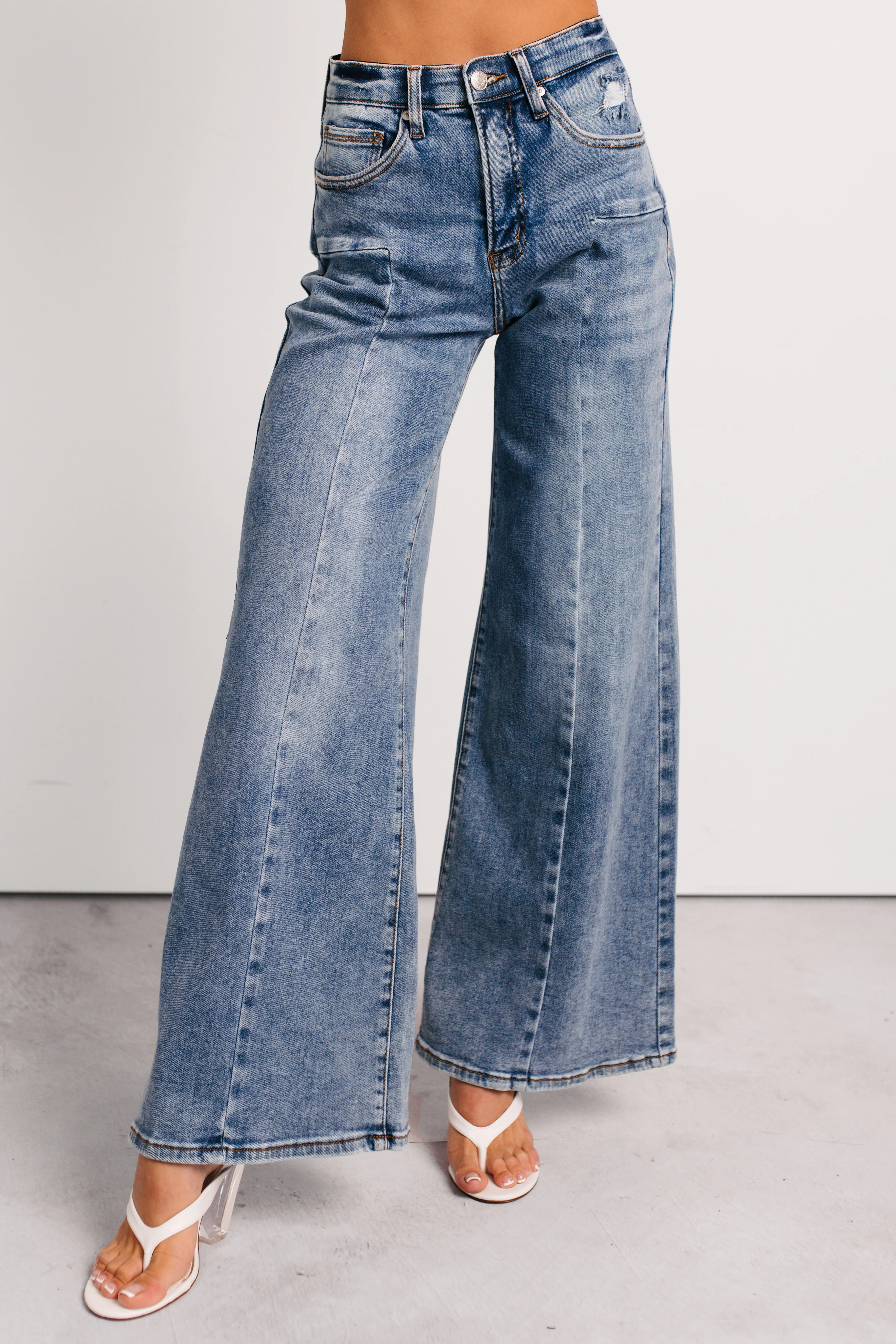 Ruda Wide Leg Tummy Control Saige Jeans (Medium) - Image 2