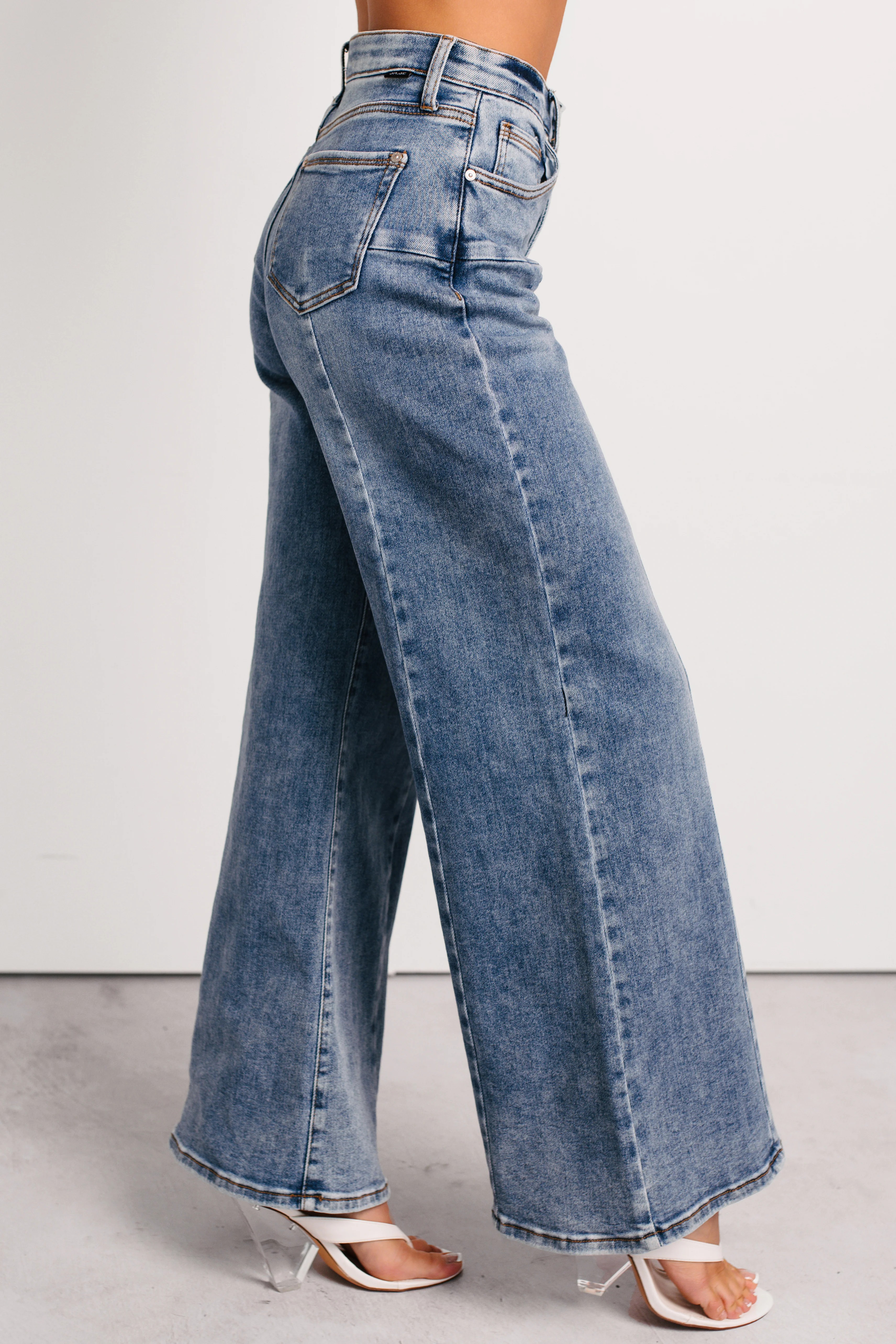 Ruda Wide Leg Tummy Control Saige Jeans (Medium) - Image 3