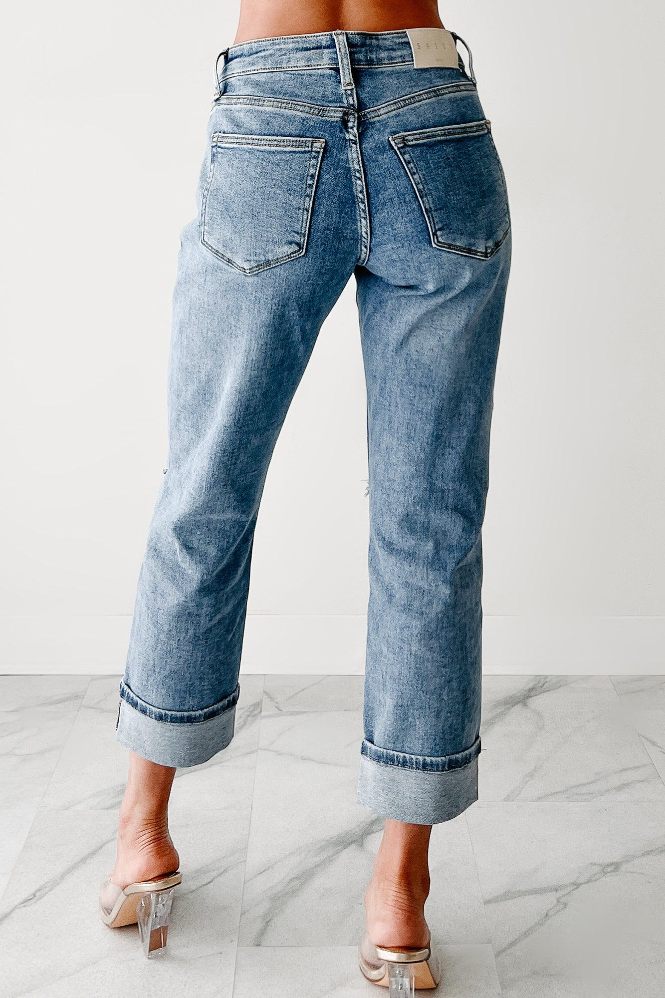 Ruth Star Print Distressed Saige Jeans (Medium) - Image 7