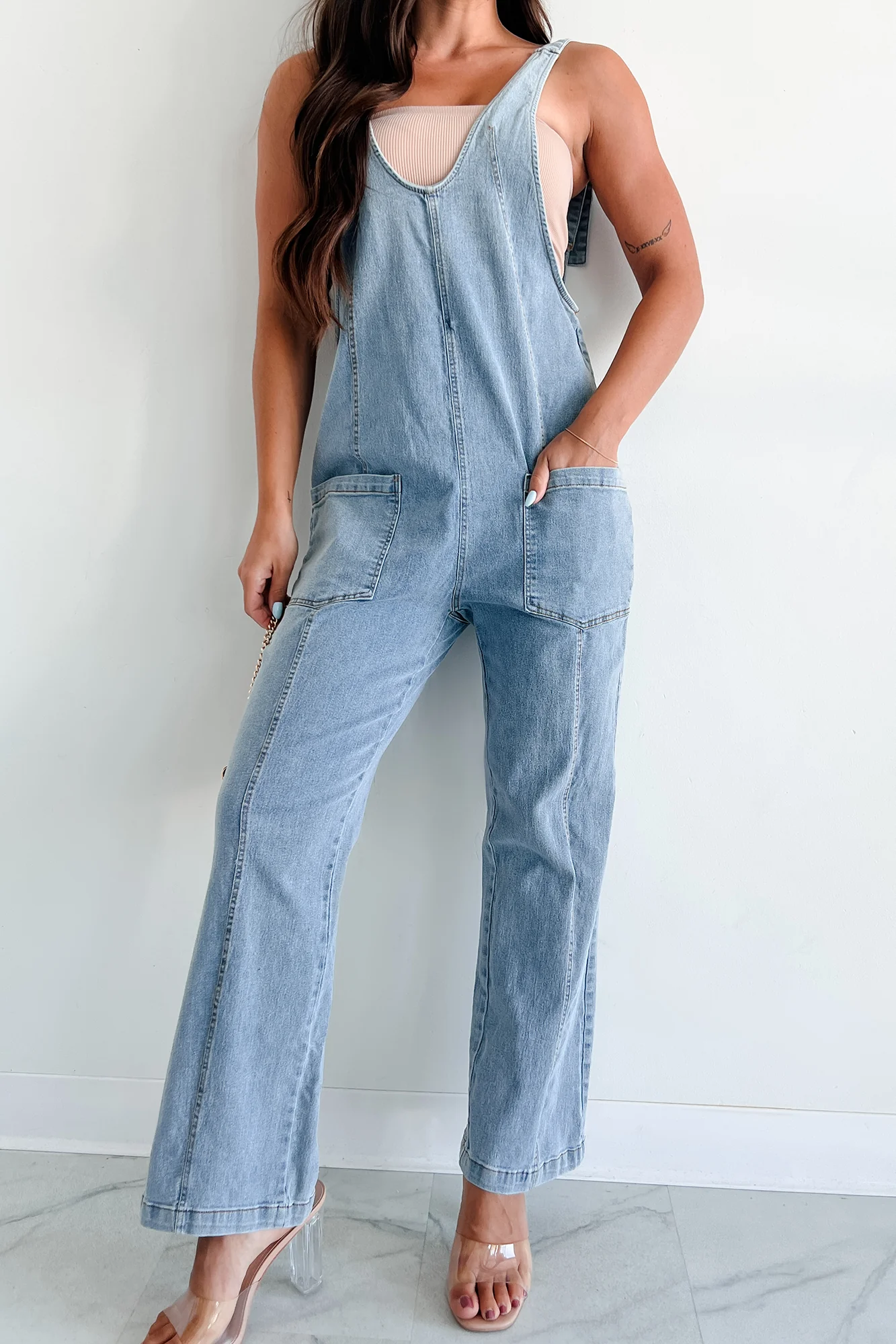 Sarika Denim Jumpsuit (Medium Denim) - Image 4