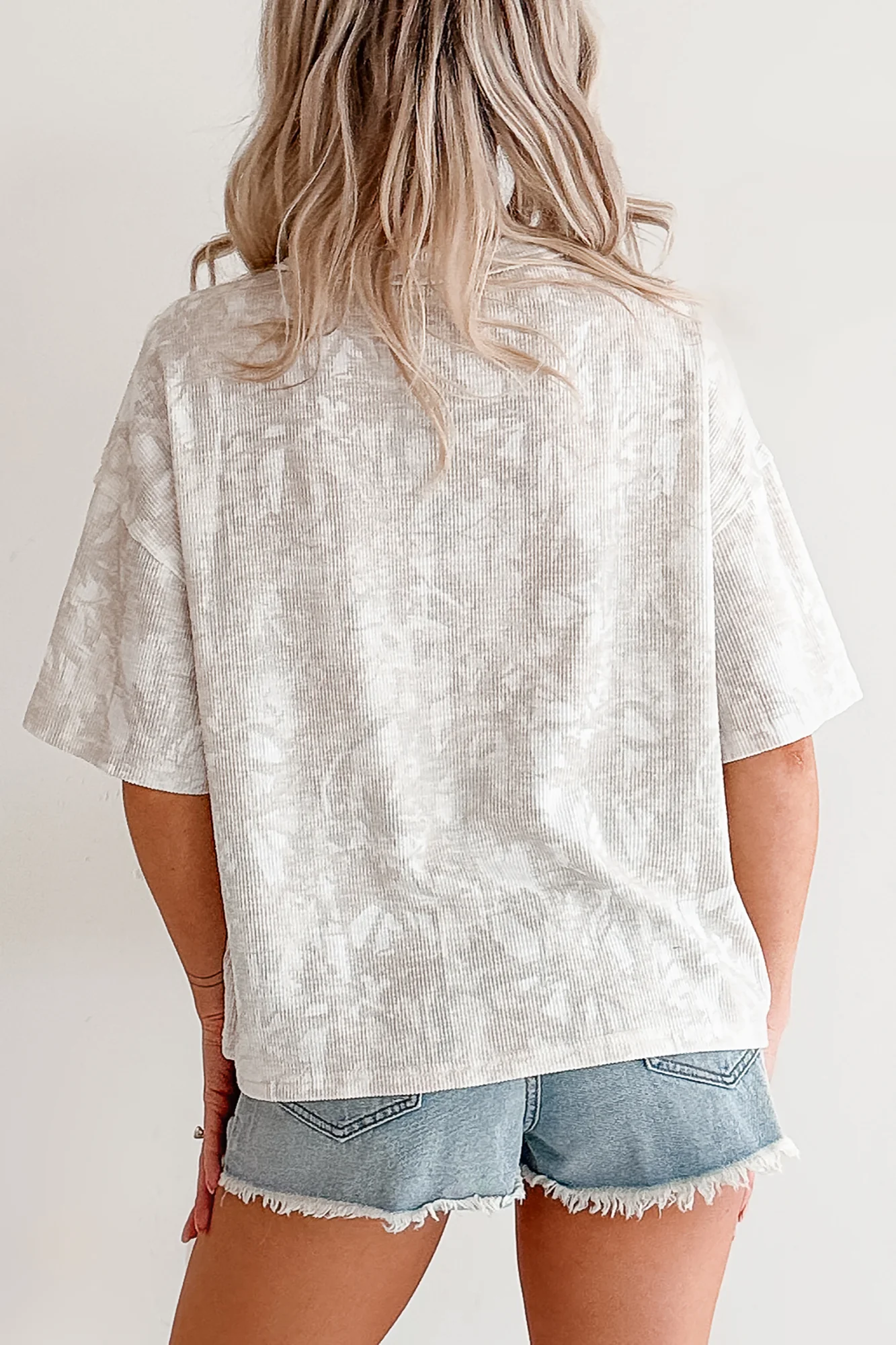 Secret Missions Papermoon Oversized Ribbed Tee (Camo) - Image 4