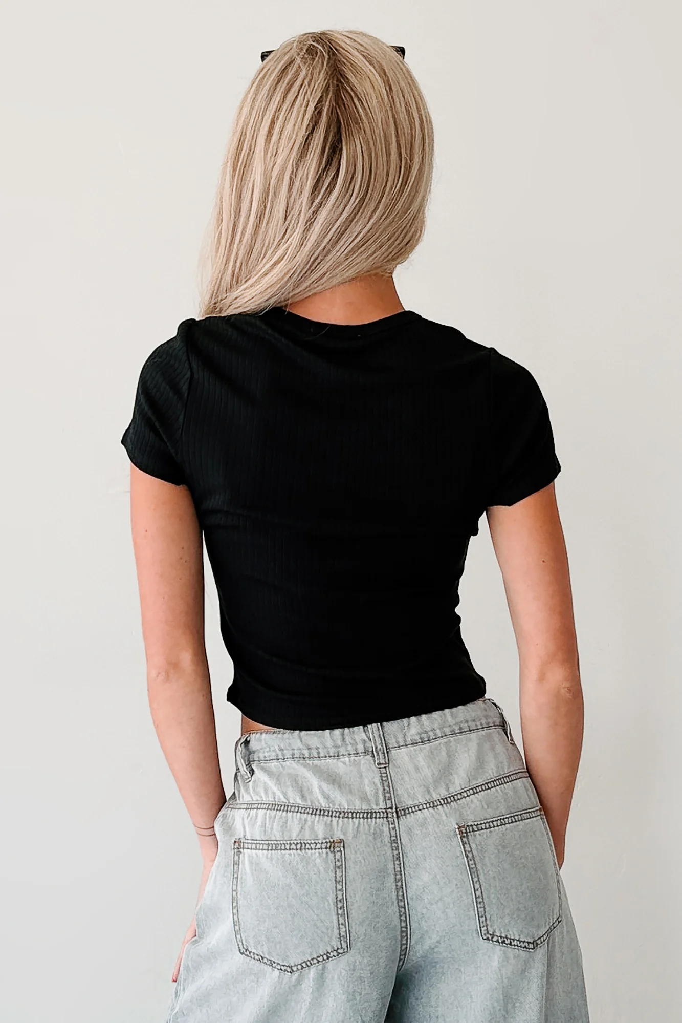 Seen & Sassy Embroidered Martini Top (Black) - Image 4