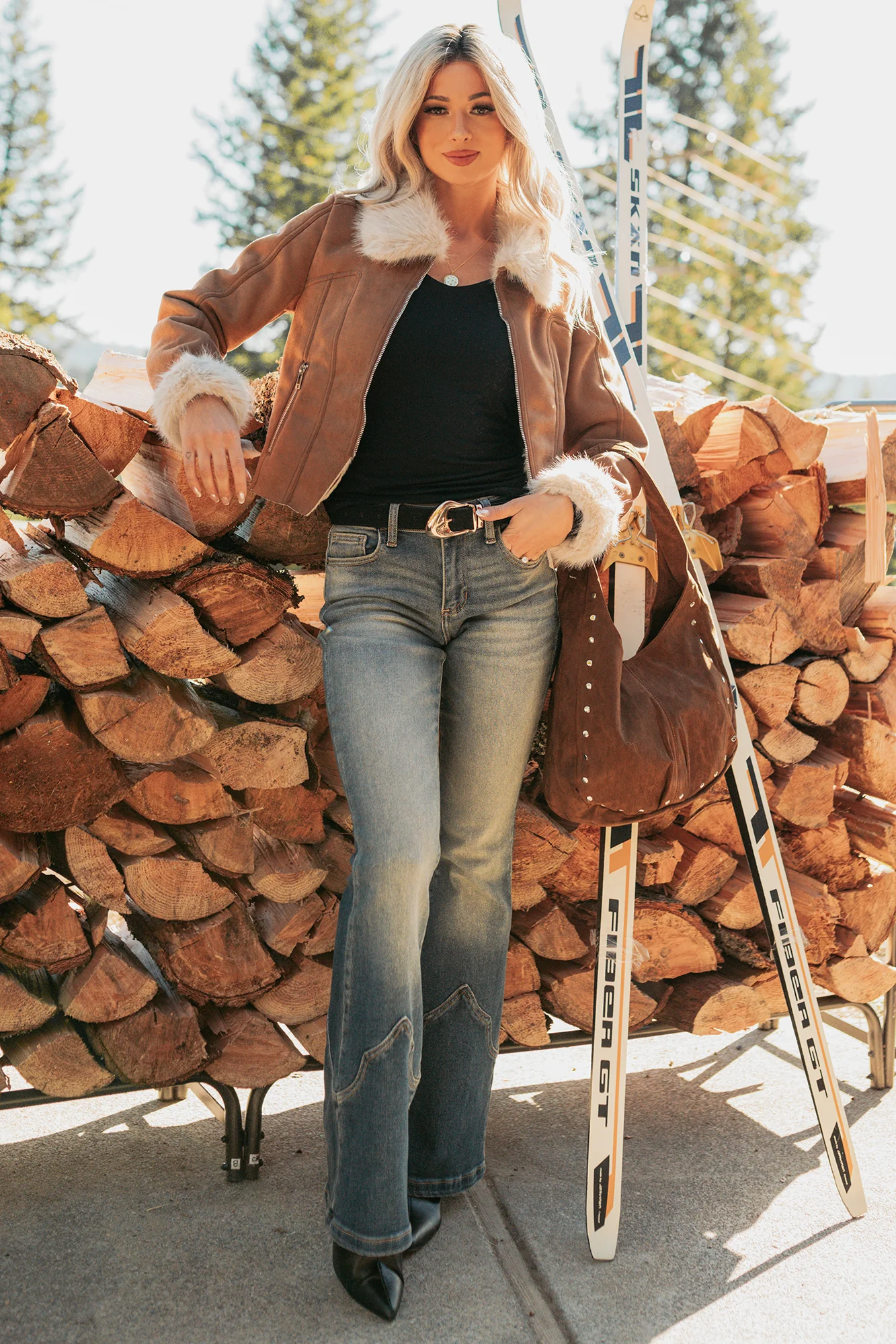 Seymour Mid Rise Western Flare Cello Jeans (Tint) - Image 4