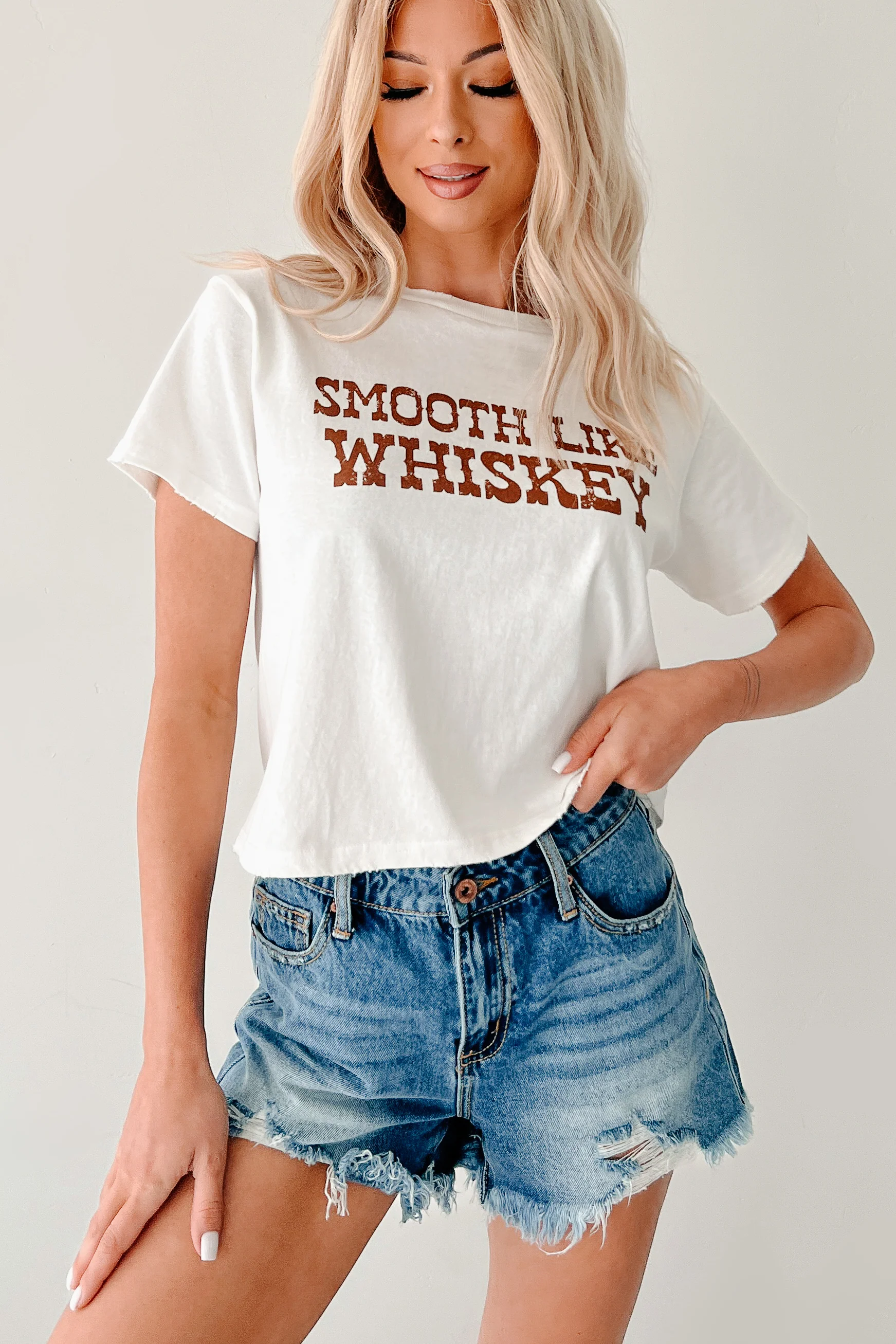 "Smooth Like Whiskey" Graphic Tee (White) - Image 8
