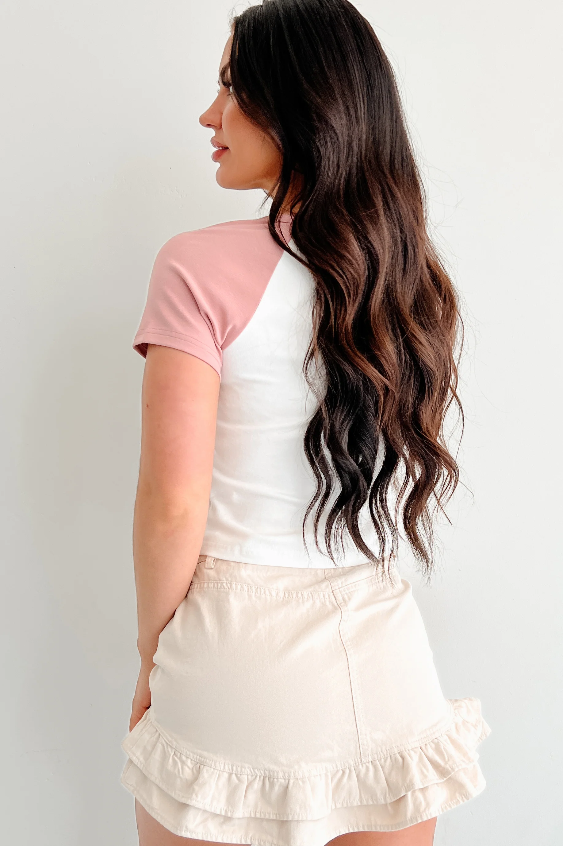 Southern Heart Cowboy Boot Graphic Tee (White/Blush) - Image 3