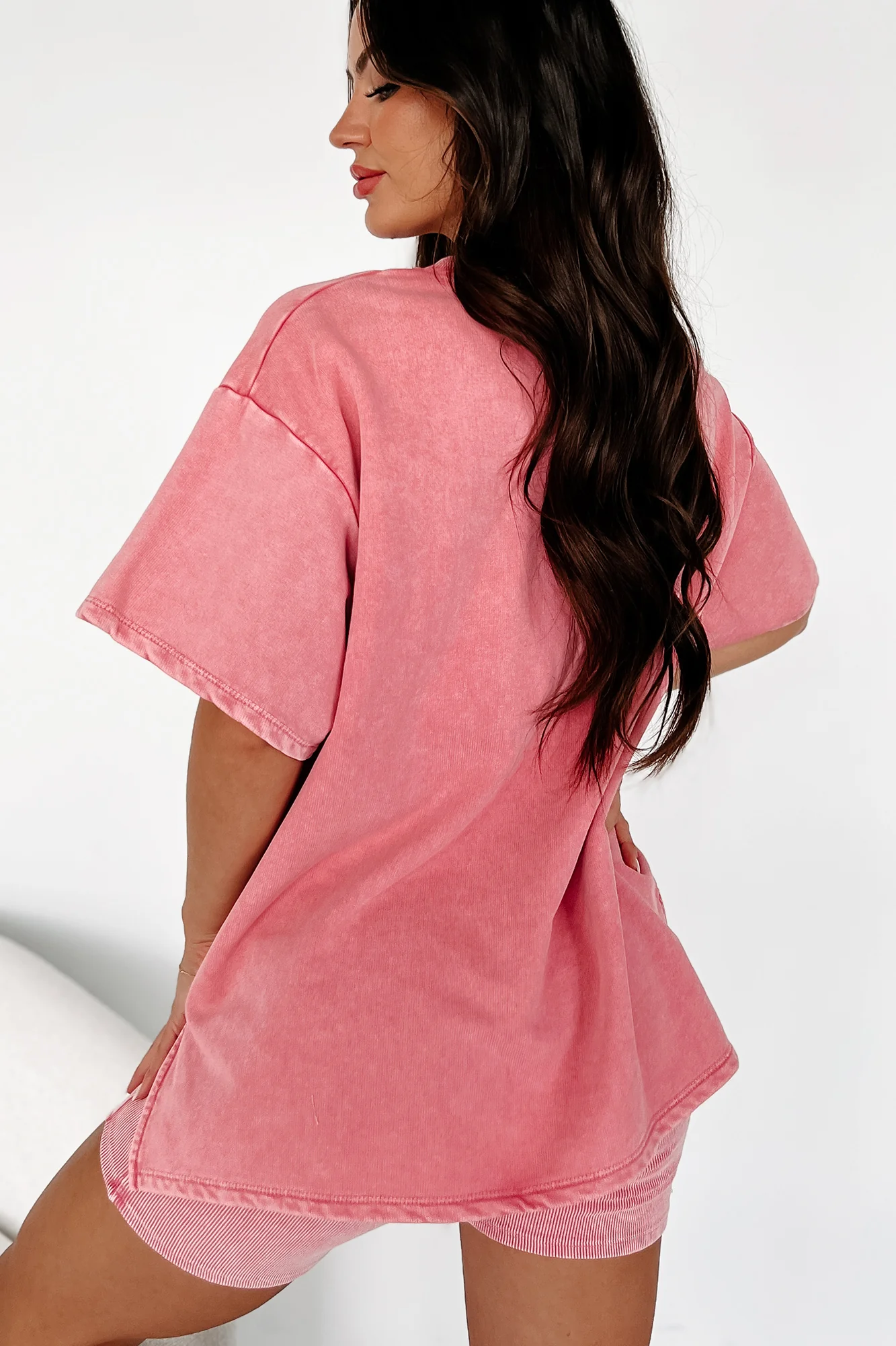 Subtle Comfort Oversized T-Shirt (Pink) - Image 4