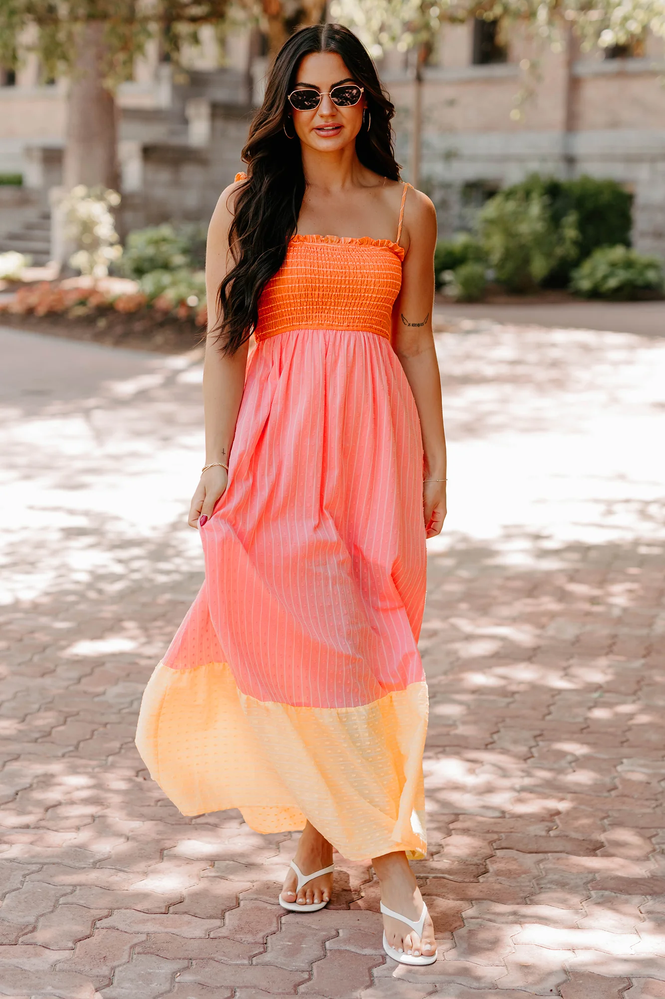 Sunkissed & Sassy Colorblock Maxi Dress (Multi) - Image 2