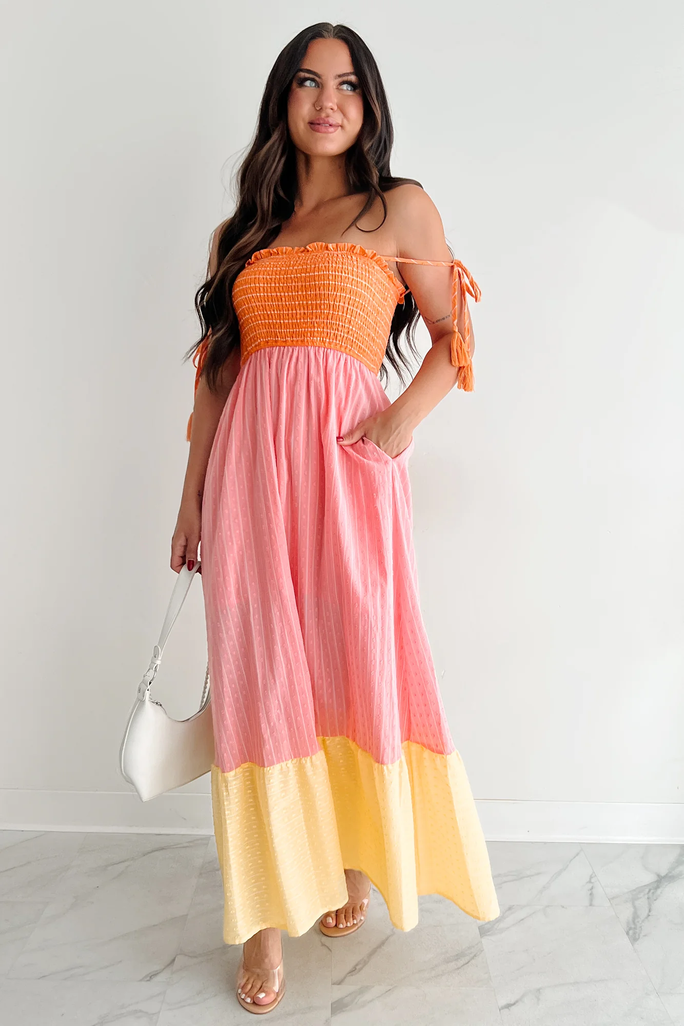 Sunkissed & Sassy Colorblock Maxi Dress (Multi) - Image 4