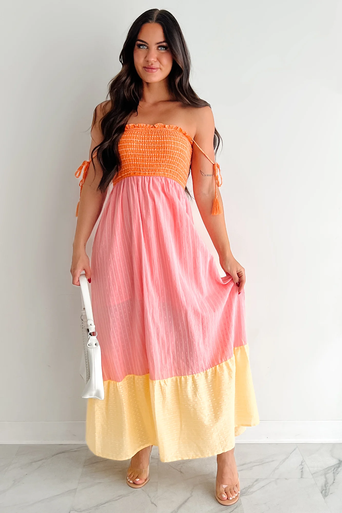 Sunkissed & Sassy Colorblock Maxi Dress (Multi) - Image 7
