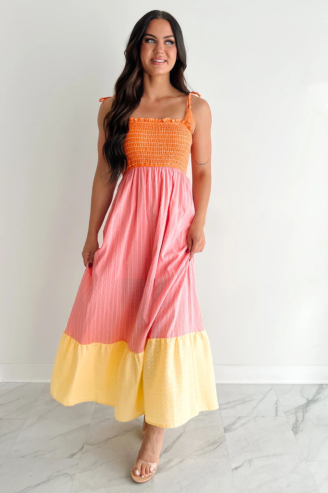 Sunkissed & Sassy Colorblock Maxi Dress (Multi) - Image 8