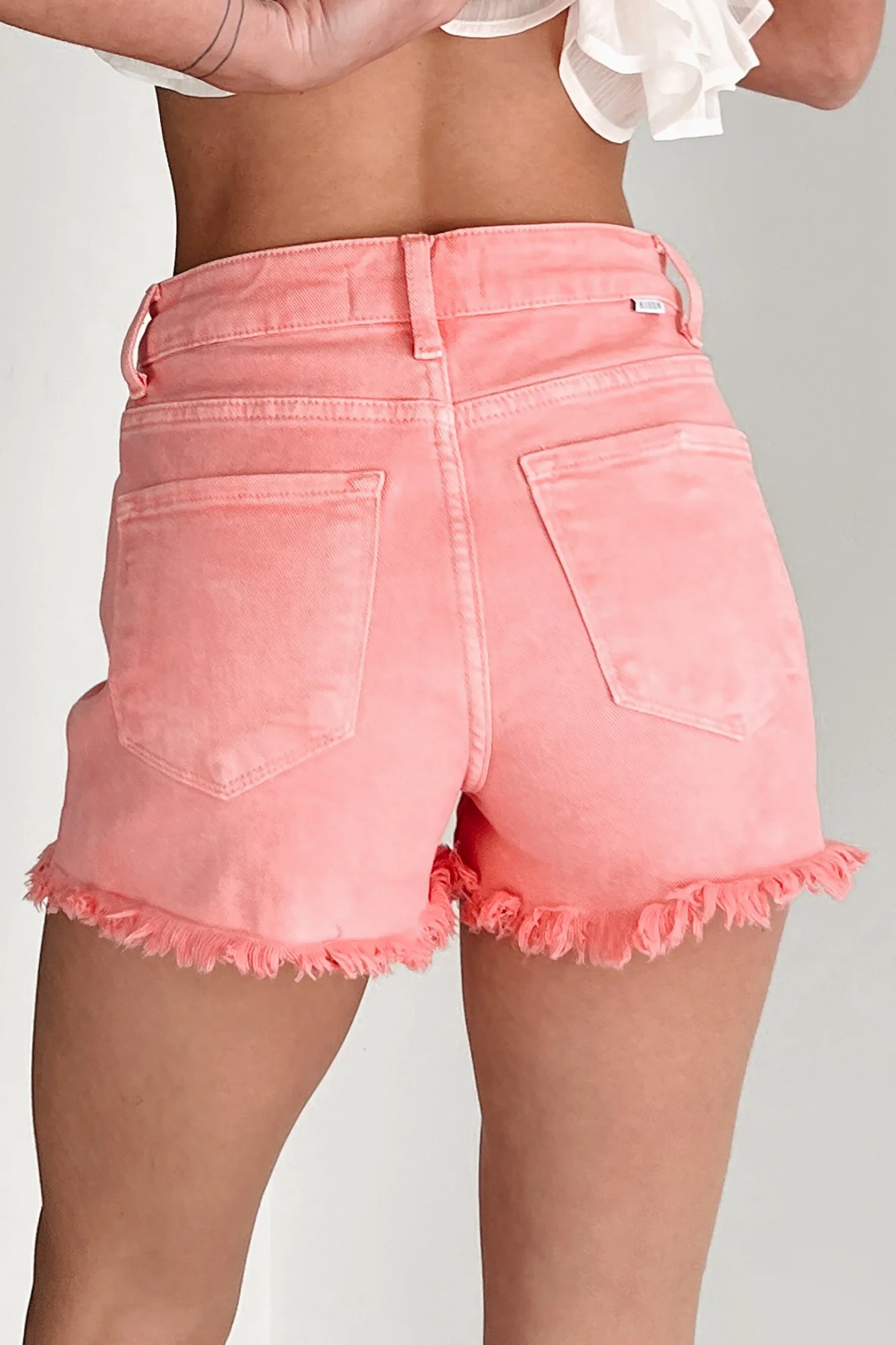 The Journey Continues High Rise Tummy Control Risen Shorts (Flamingo) - Image 7