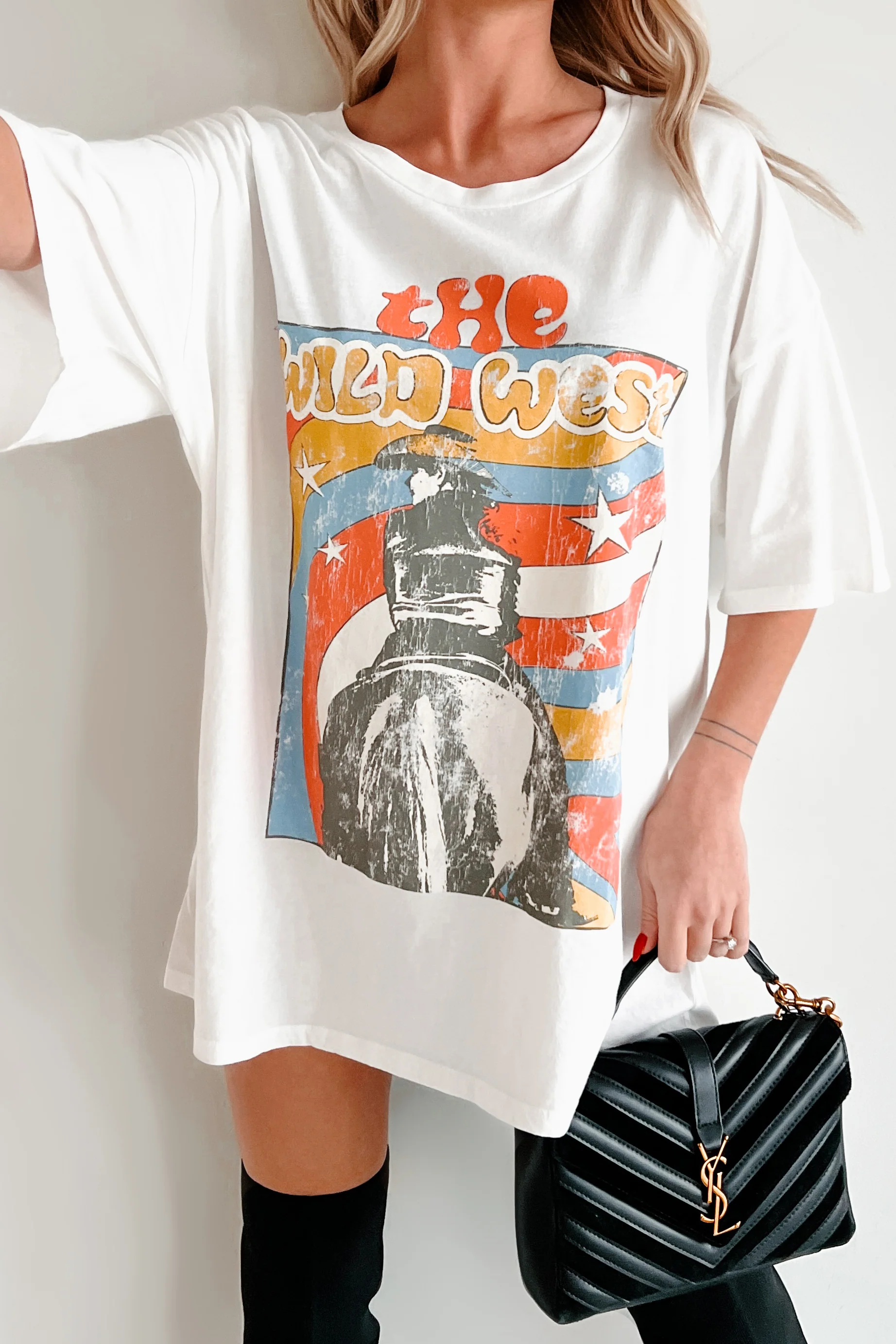 "The Wild West" Oversized Graphic Tee (Ivory) - Image 15