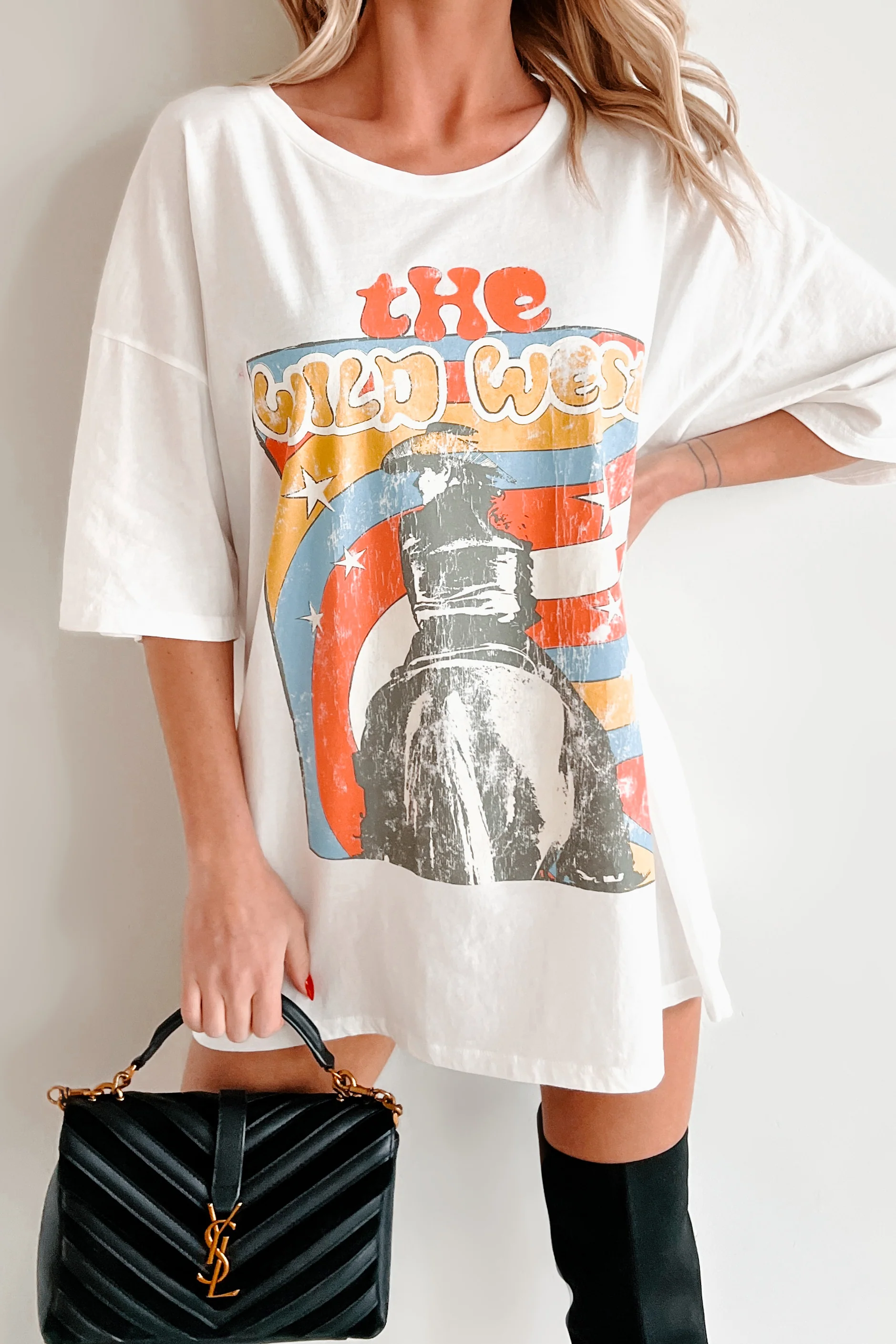 "The Wild West" Oversized Graphic Tee (Ivory) - Image 16