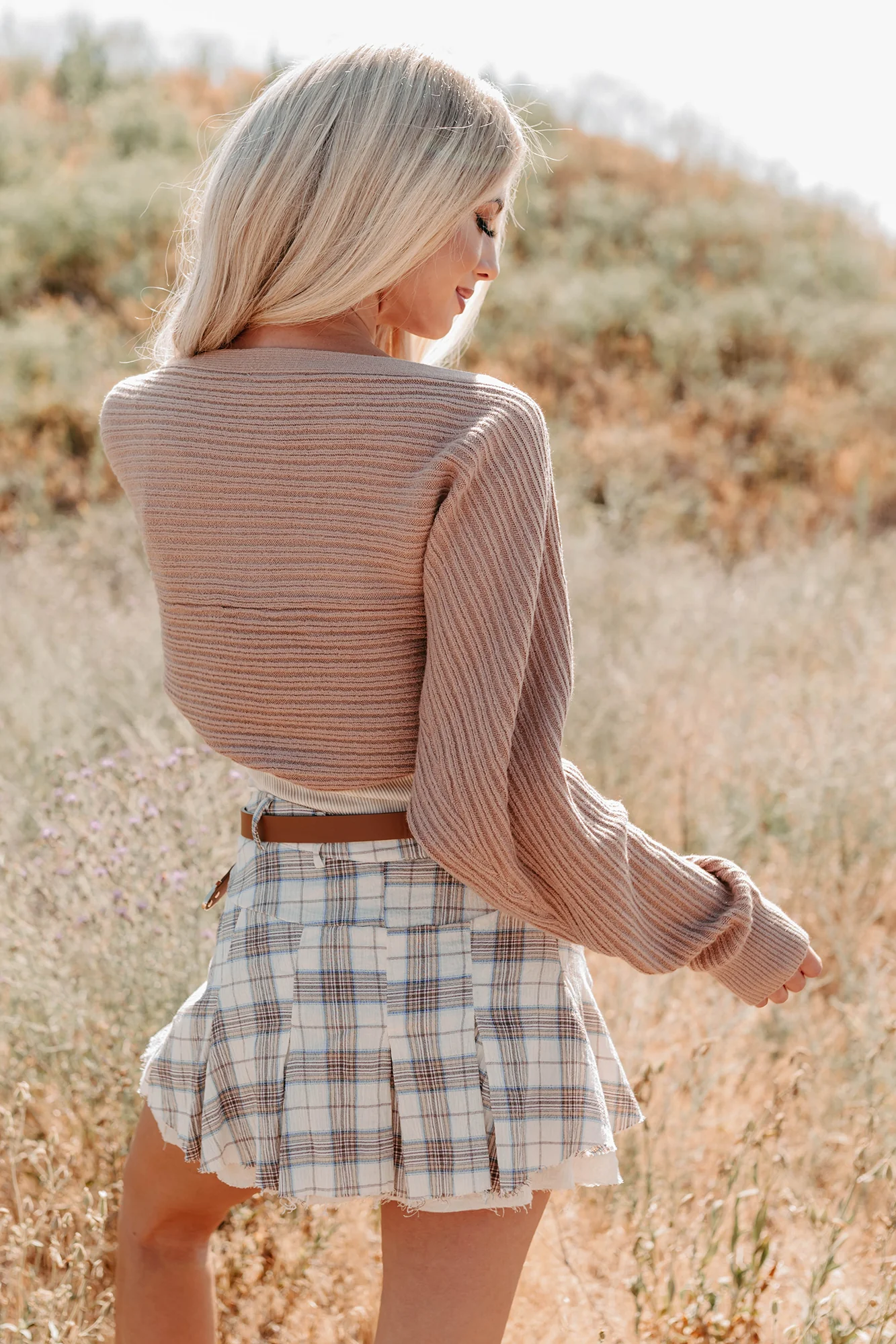 Toasted Coconut Season Bolero Shrug Cardigan (Dark Taupe) - Image 6