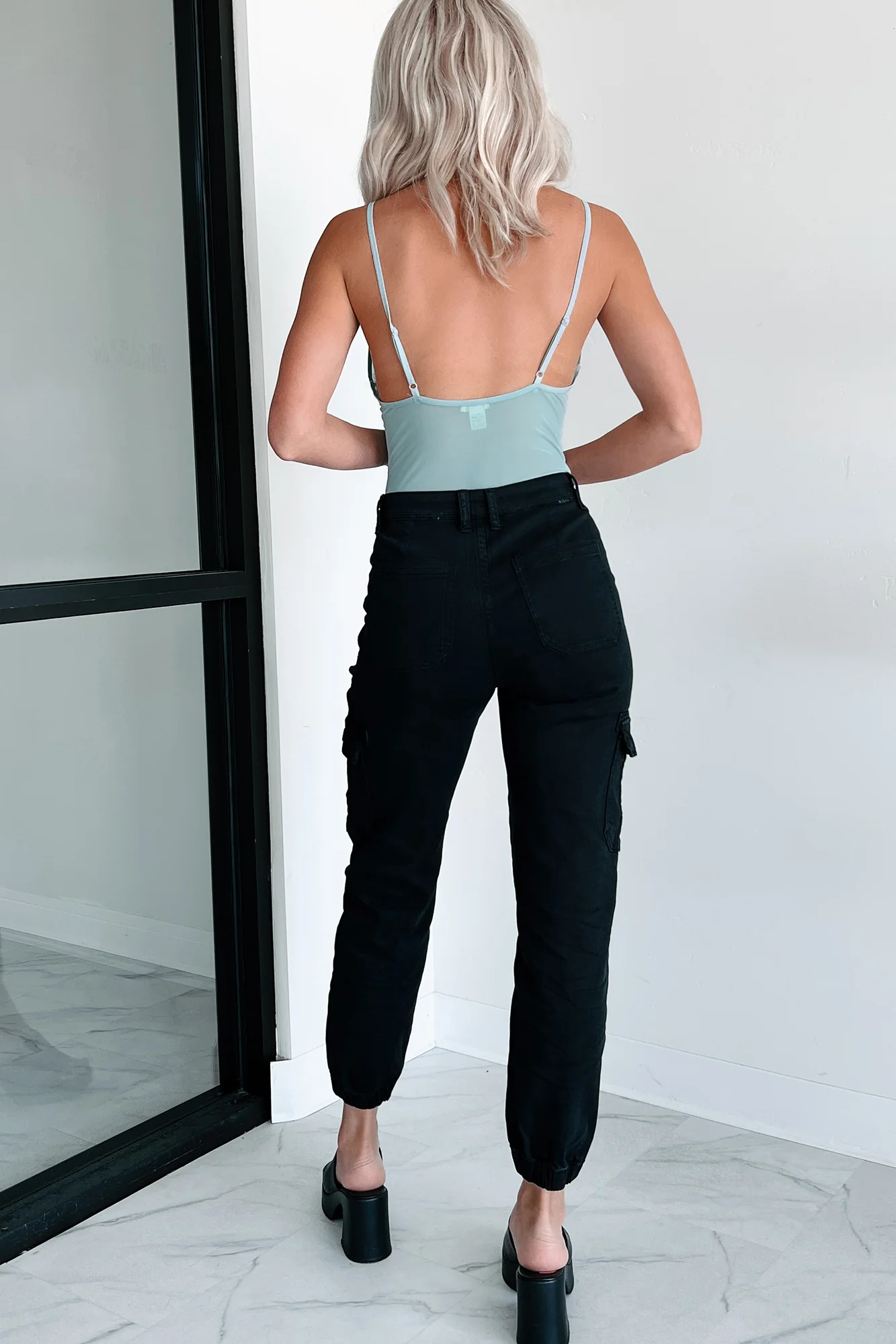 Trixie Ribbed Mesh Bodysuit (Sage Hazel) - Image 7