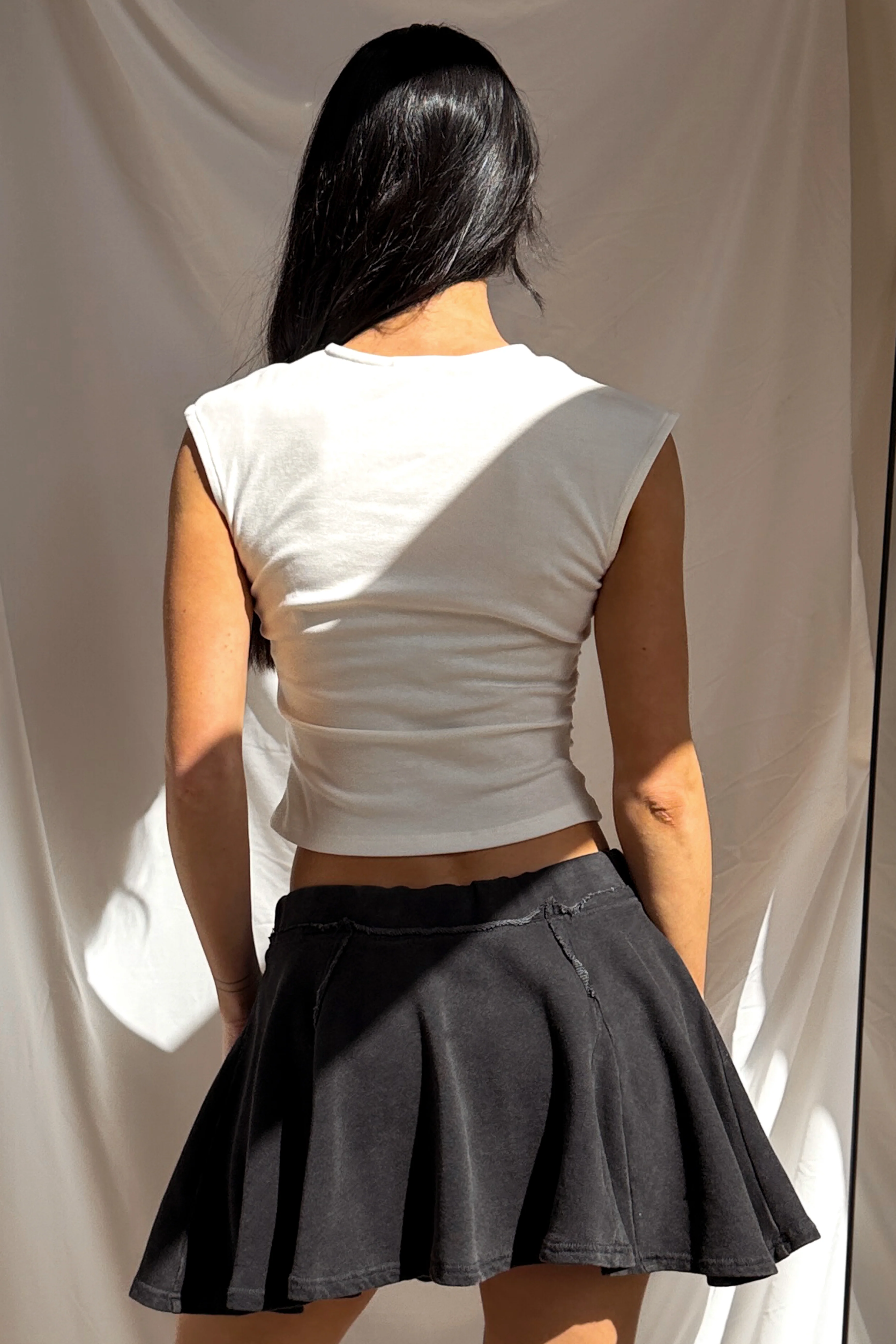 Wear On Repeat Sleeveless Basic Top (Off-White) - Image 6