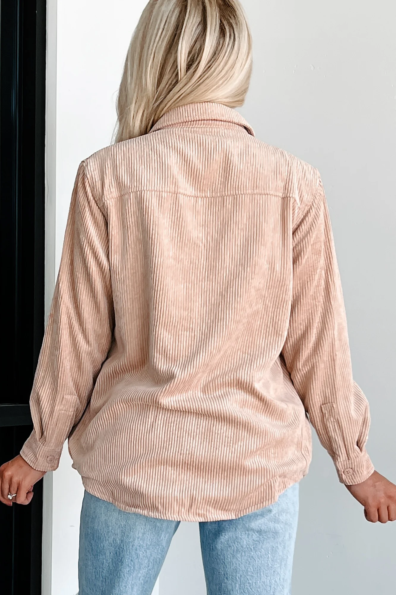 When The Leaves Turn Reversible Corduroy Jacket (Camel) - Image 6