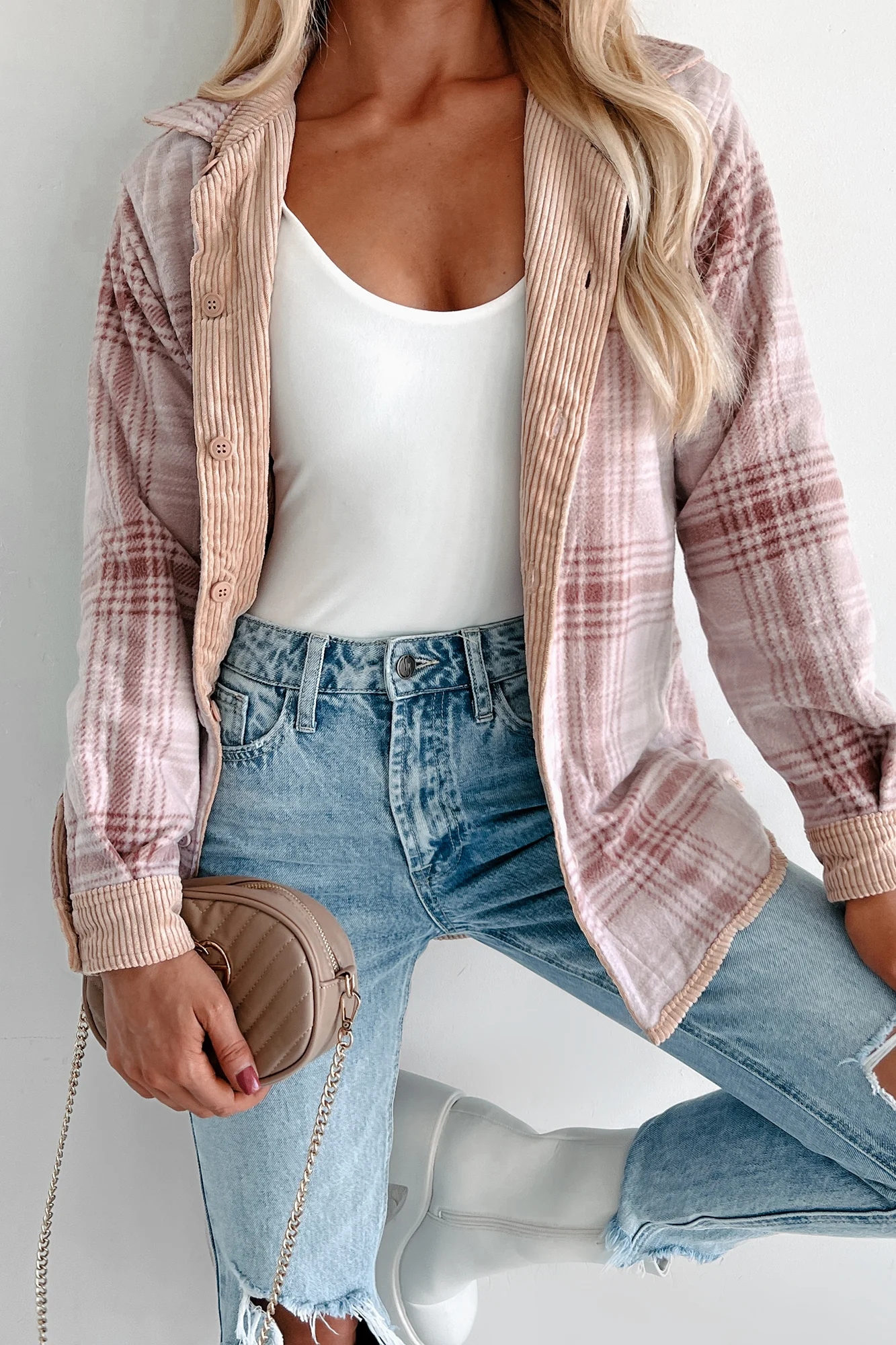 When The Leaves Turn Reversible Corduroy Jacket (Camel) - Image 9