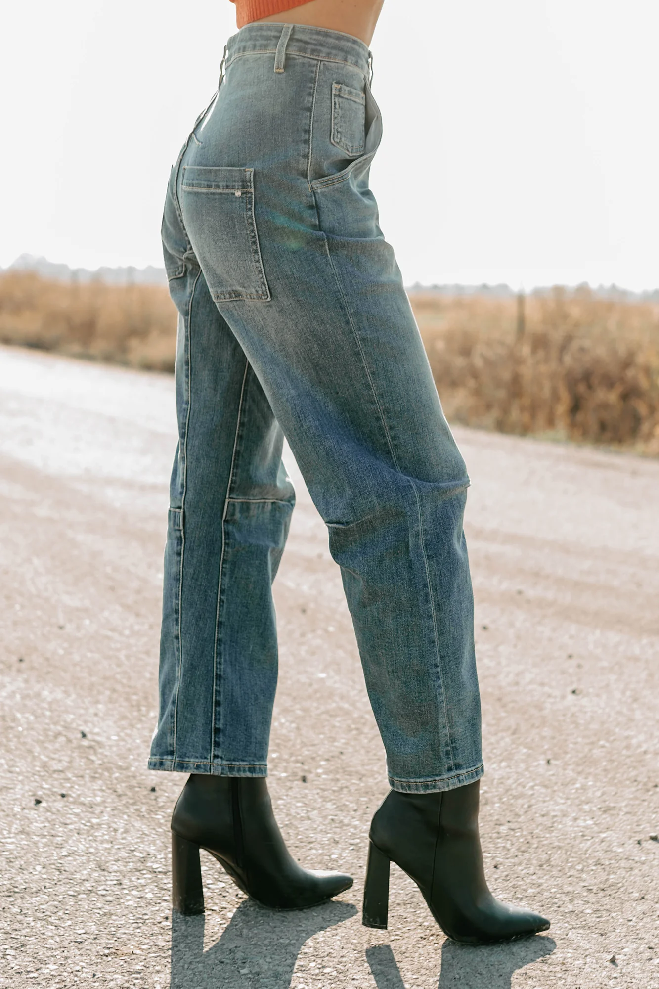 Willy Super High Rise Mica Denim Barrel Jeans (Medium Vintage) - Image 3