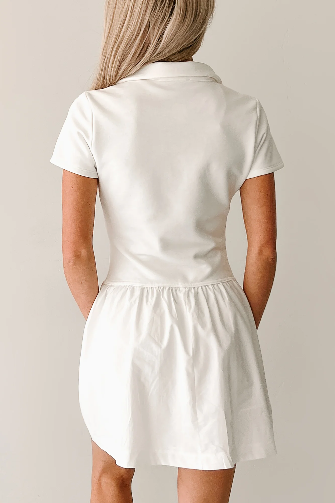 Winner Takes It All Active Mini Dress (White) - Image 5