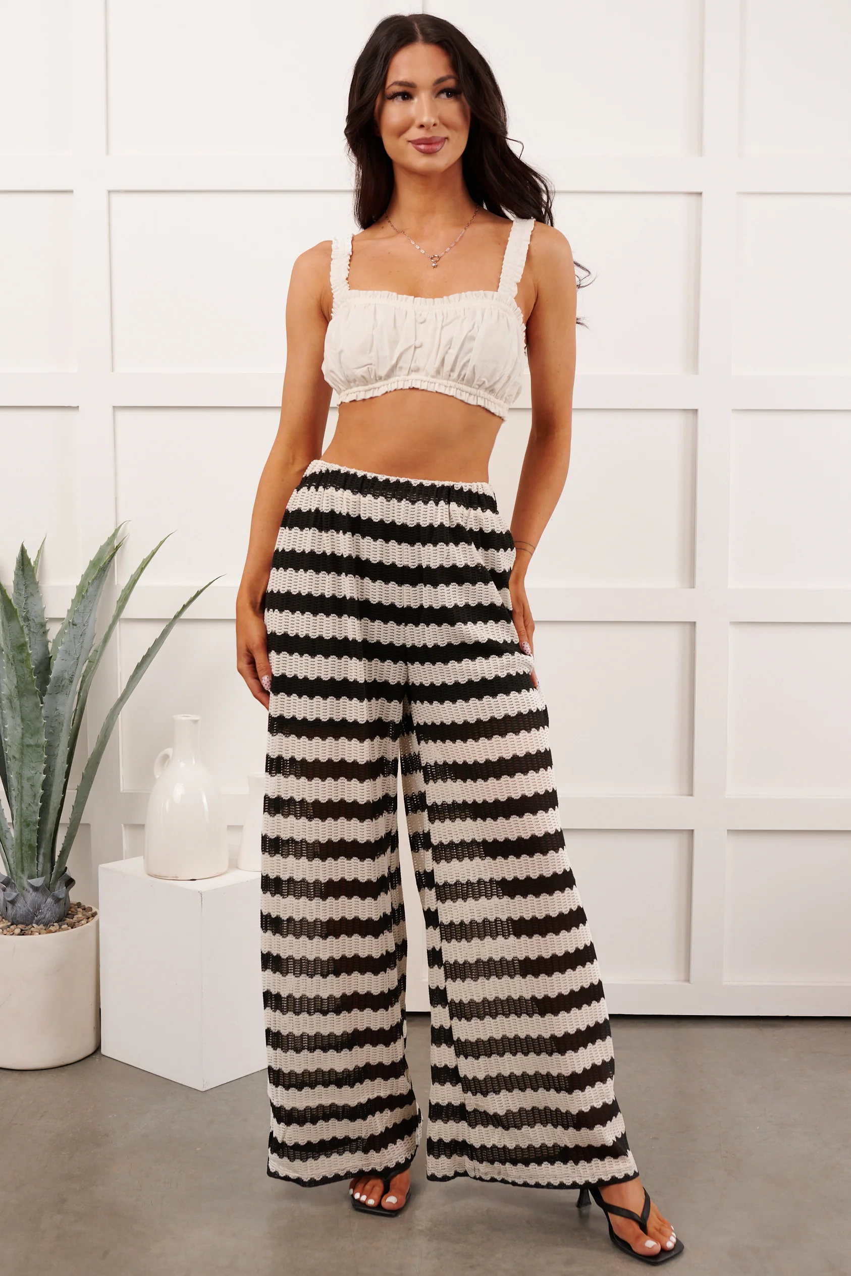 Your Little Angel Ruched Crop Top (Off White) - Image 15