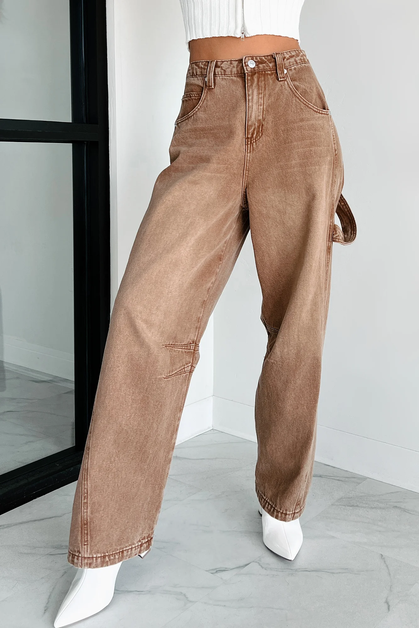 Zander Utility Baggy Jeans (Brown) - Image 4