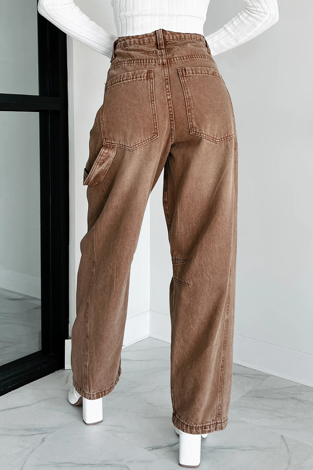 Zander Utility Baggy Jeans (Brown) - Image 5